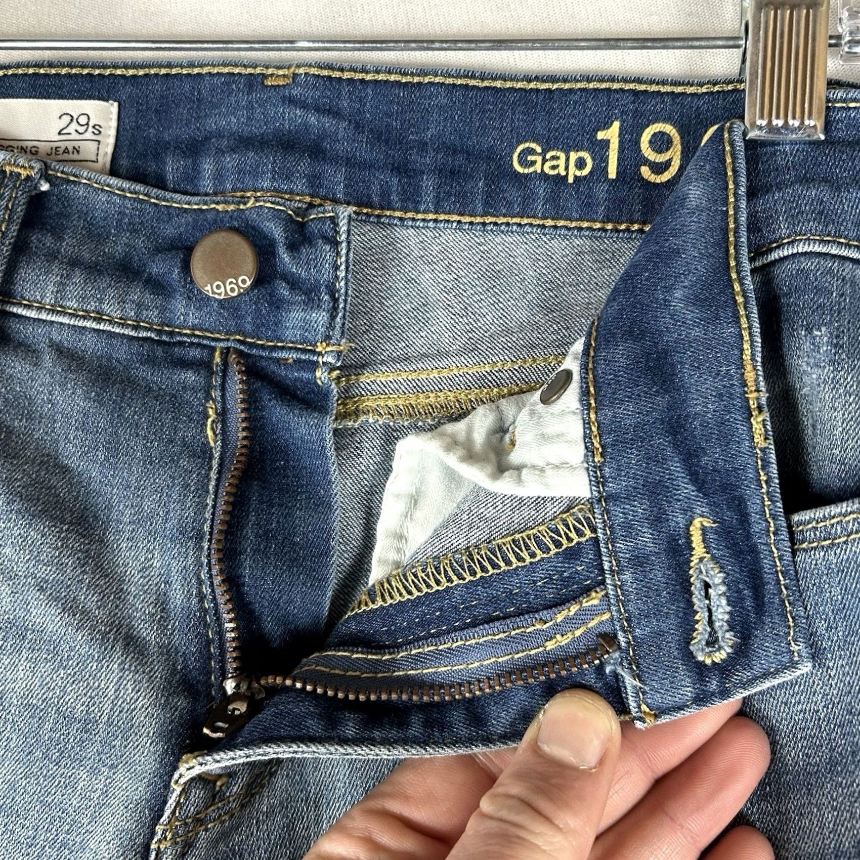 Gap Gap 1969 Legging Jeans Womens 29 Short Blue Denim Skinny Mid Rise 29S Casual S-M-L? Size 29" - 4 Thumbnail