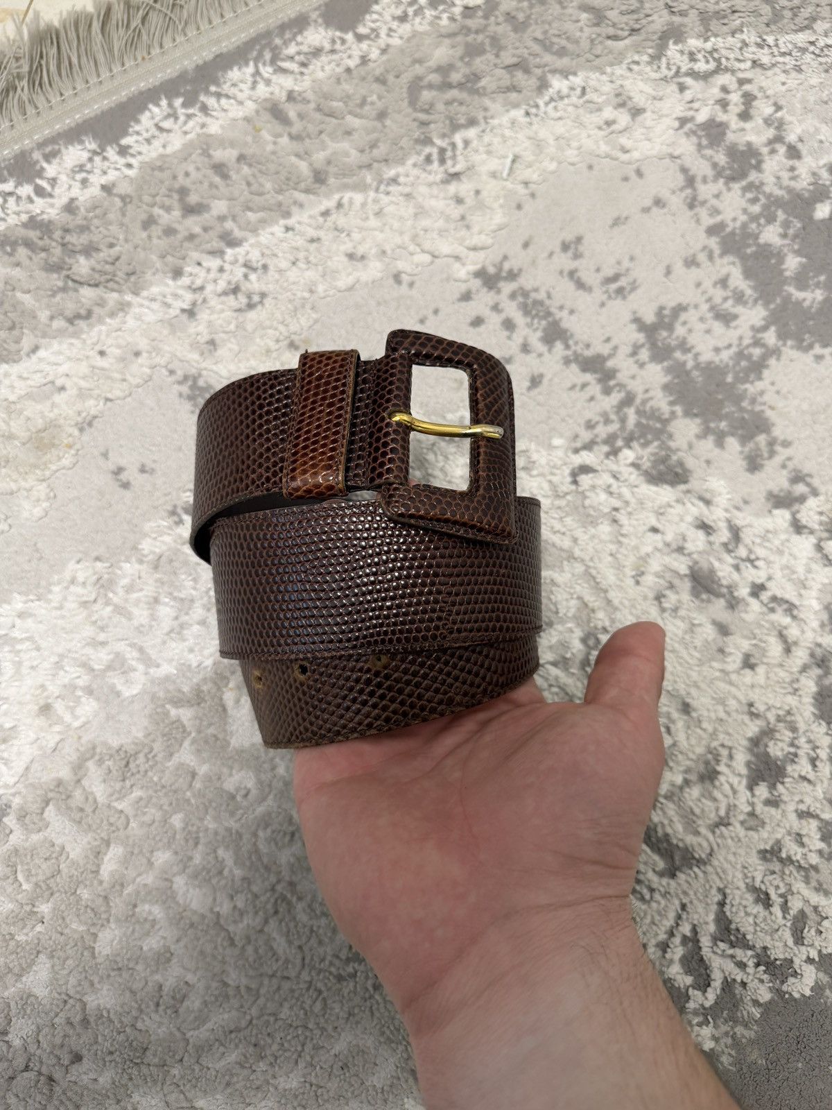 Prada Prada Belt Leather Brown Size ONE SIZE - 1 Thumbnail