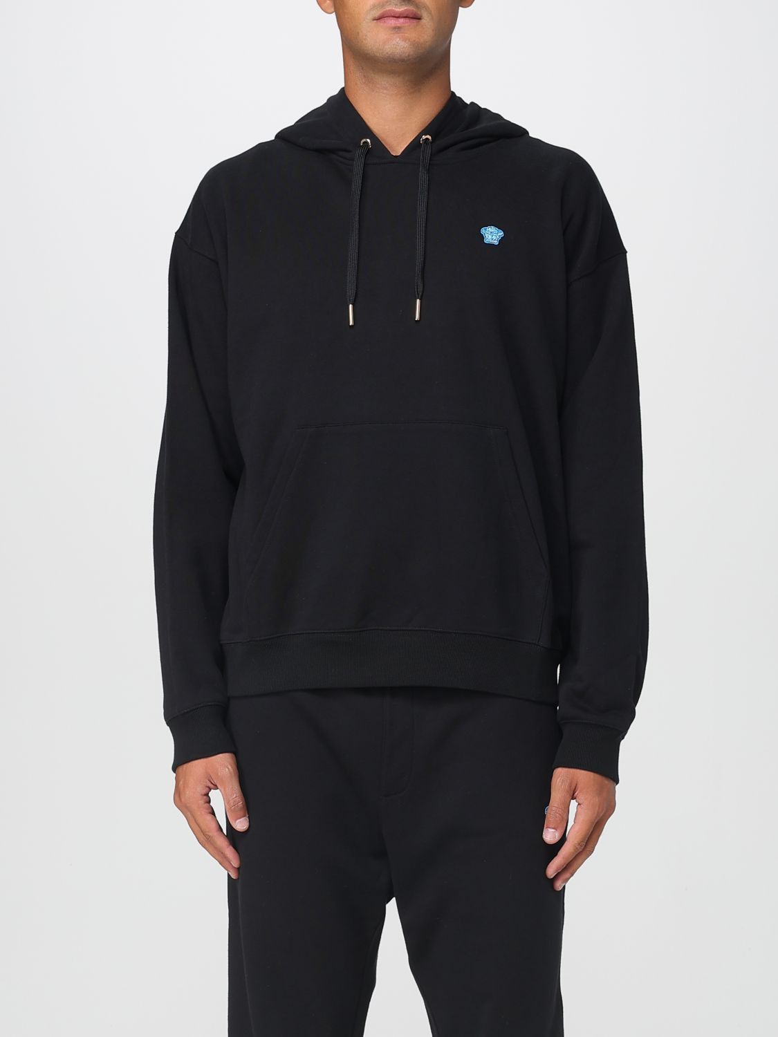 Versace Versace Sweatshirt Men Black Size US XL / EU 56 / 4 - 1 Thumbnail