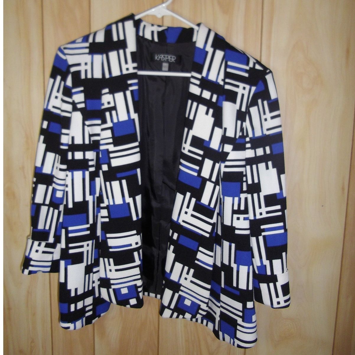 Other Kasper Vintage Collared 3/4 Cuffed Sleeve Blazer 10 Size L / US 10 / IT 46 - 1 Thumbnail