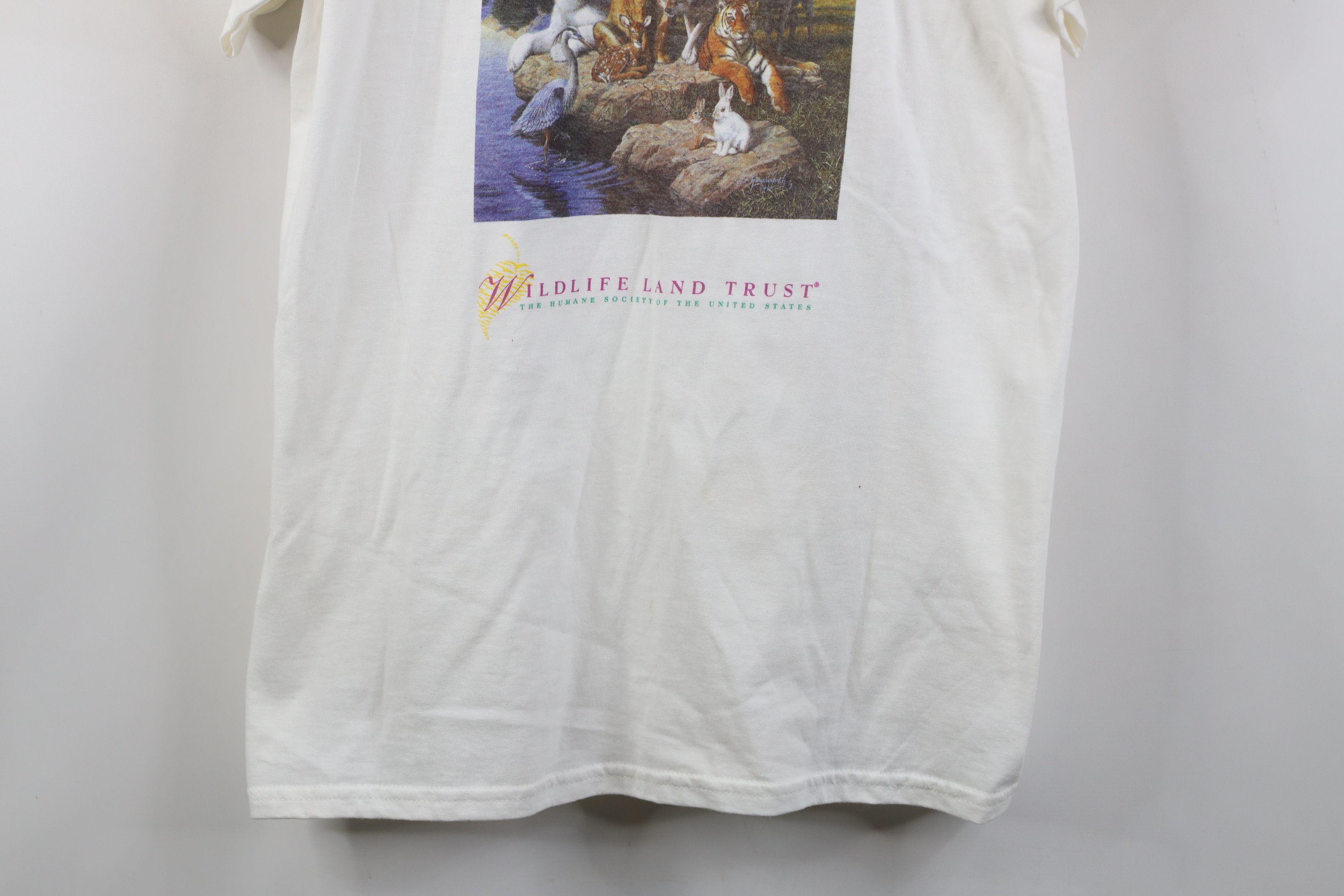 Vintage Deadstock Vintage 90s Y2K Earth Day Land Trust T-Shirt Size L / US 10 / IT 46 - 3 Thumbnail