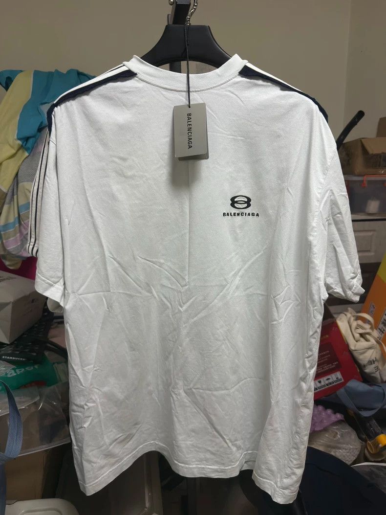 Balenciaga Balenciaga 25 Double Ring Logo Tee - dmc Size US M / EU 48-50 / 2 - 1 Thumbnail