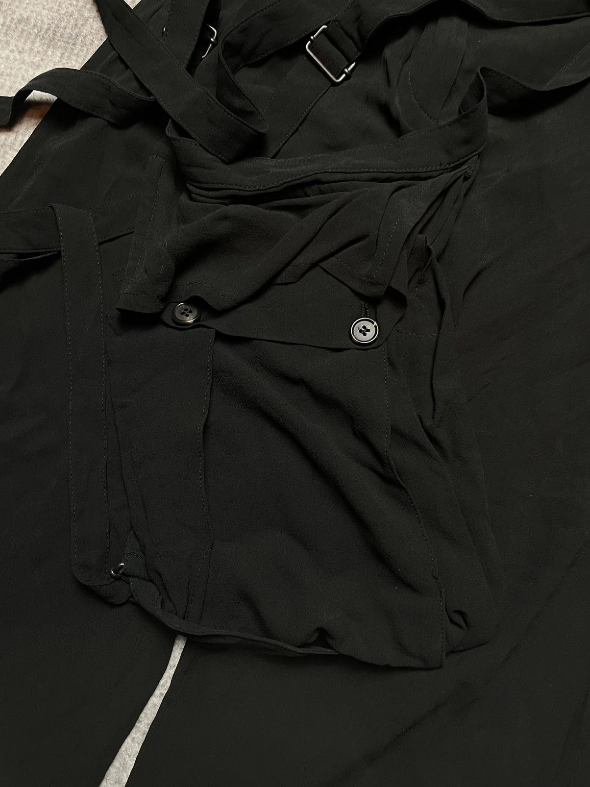 Ann Demeulemeester Ann Demeulemeester Silk Bondage Cargo Pants Size US 30 / EU 46 - 8 Thumbnail