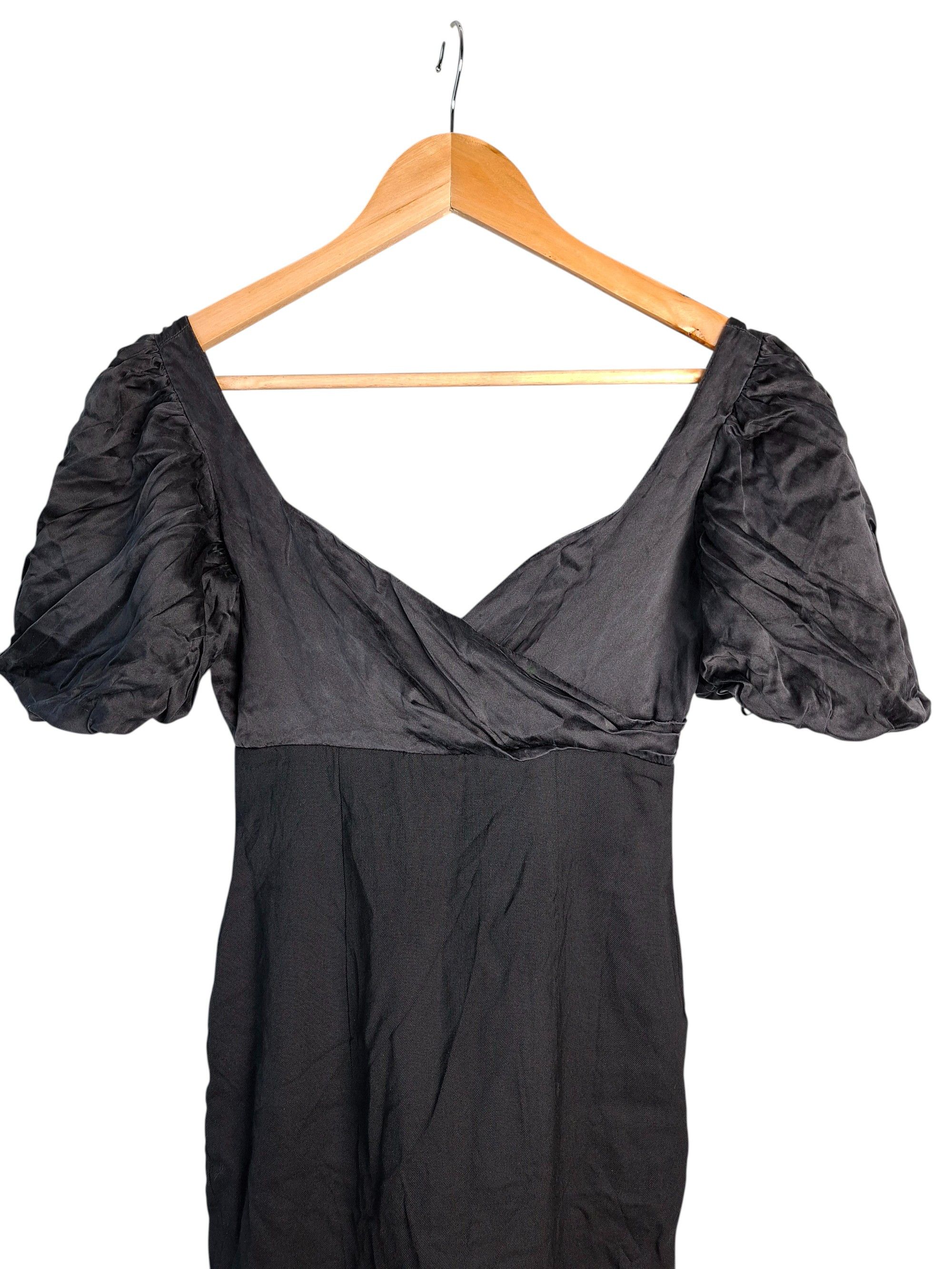 Vtg Moschino Cheap and Chic Black Silk Wool Dress