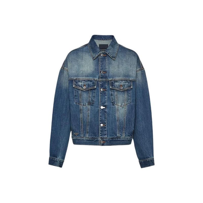 Prada Prada SS24 Vintage Denim Jacket for Men-2506 Size US S / EU 44-46 / 1 - 4 Thumbnail