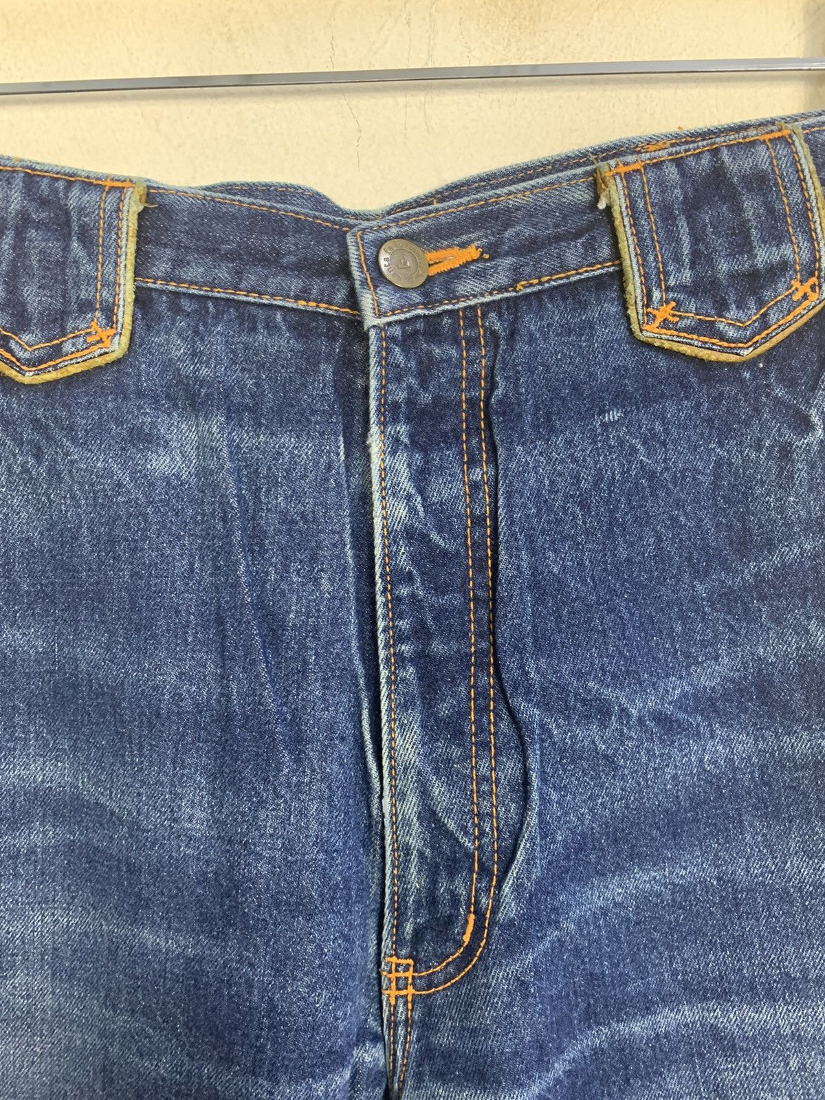 Designer 90s Santa Fe Indigo Denim Jeans Embroidery Logo Back Pocket Size US 32 / EU 48 - 5 Thumbnail
