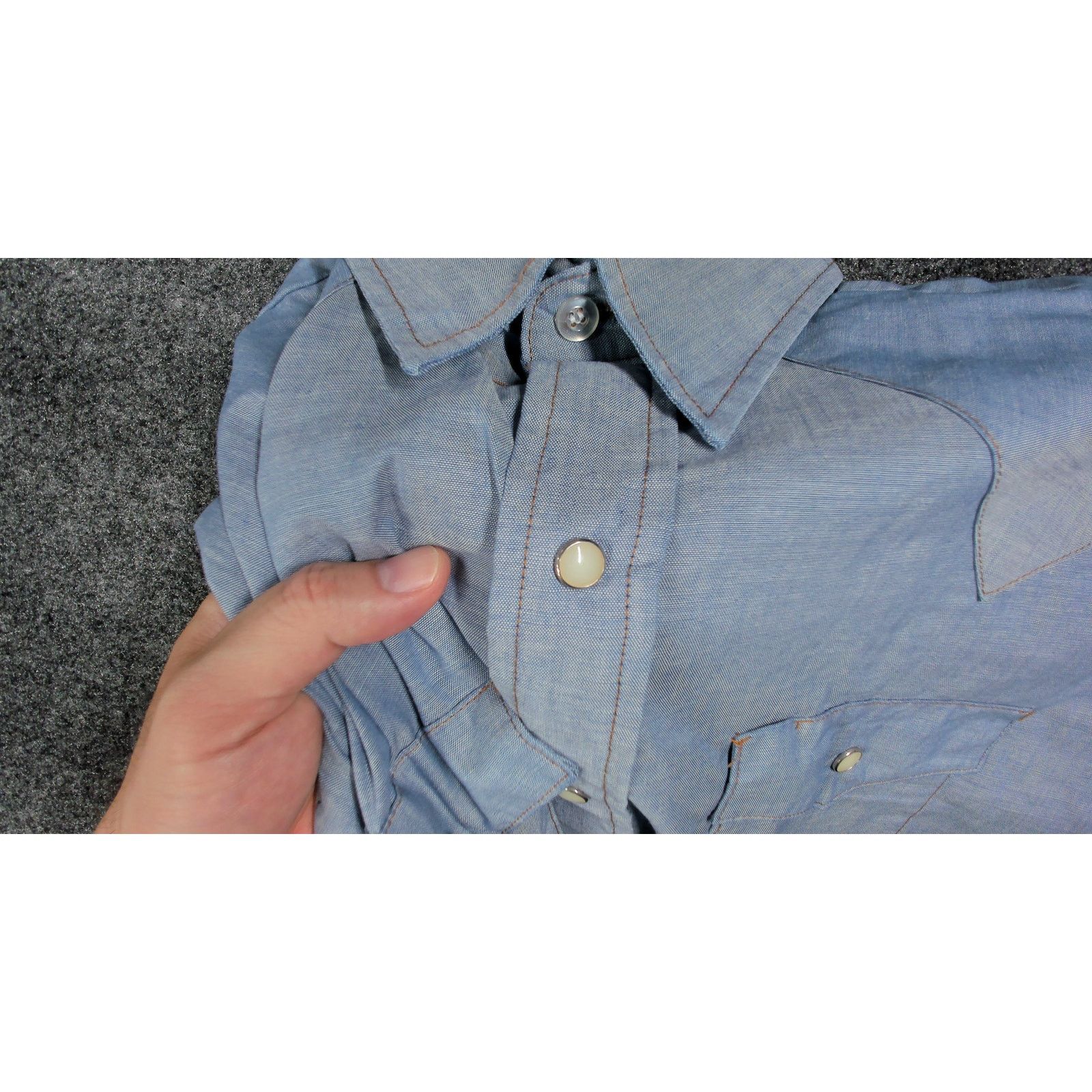 Vintage Vintage 70s Saddle King By Key Western Pearl Snap Shirt Size US XXL / EU 58 / 5 - 13 Thumbnail
