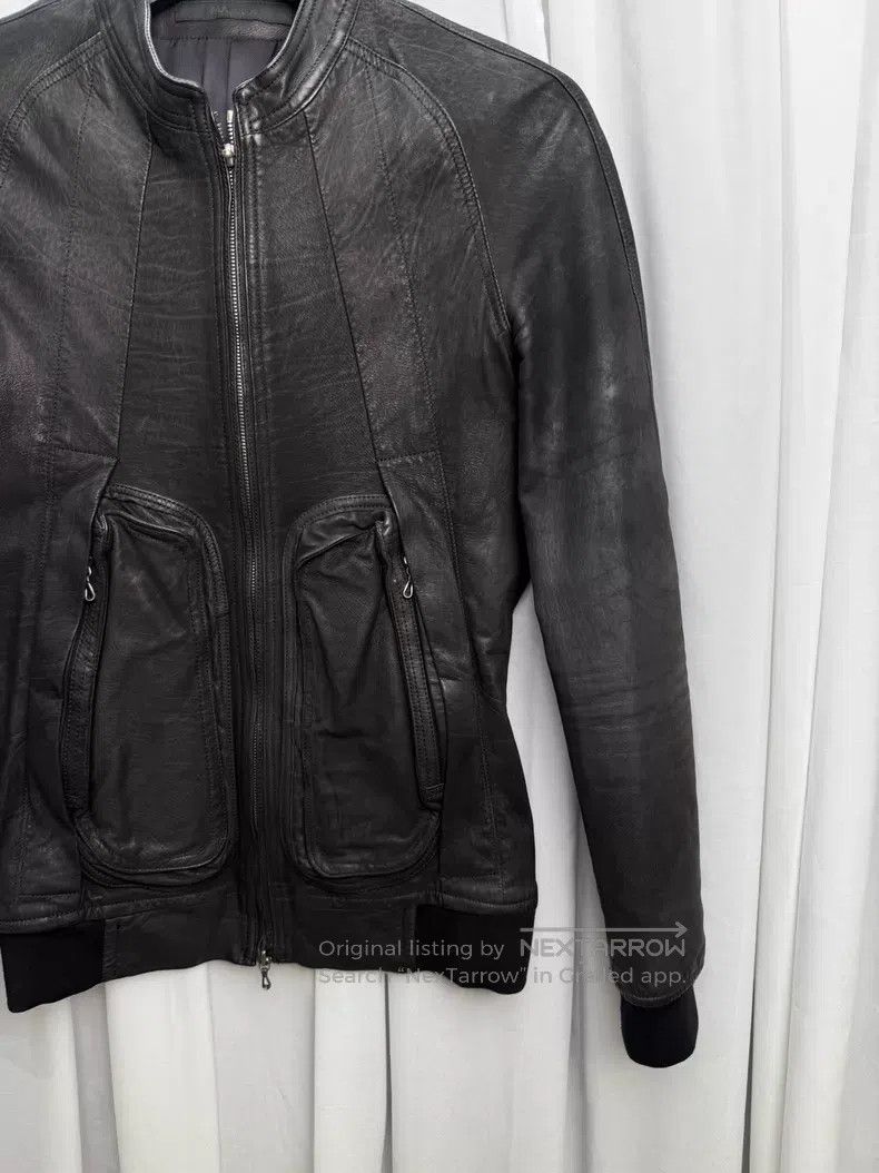 Julius Julius Leather jacket with three-dimensional pockets| Size S / US 4 / IT 40 - 3 Thumbnail