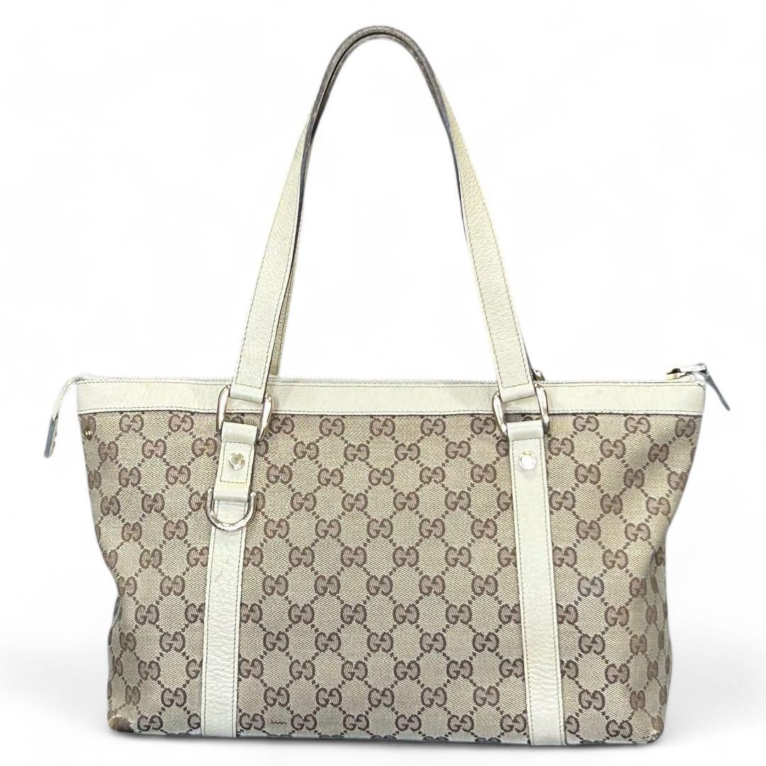 Gucci Gucci - Abbey Handbag Shoulder Bag Beige Leather Size ONE SIZE - 6 Thumbnail