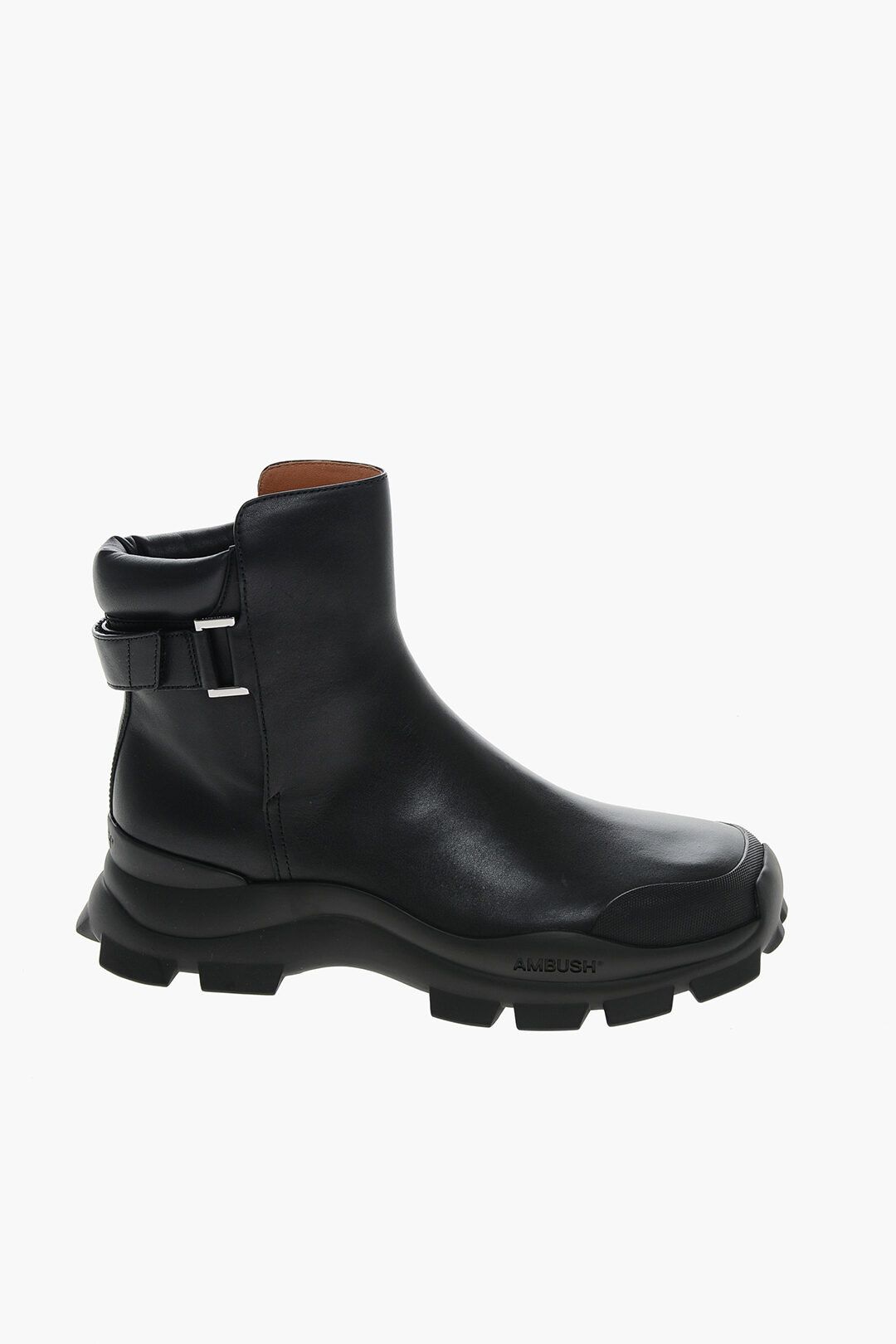 image of Ambush Design Og1Mm0423 Calfskin Low Boots In Black, Men's (Size 8)