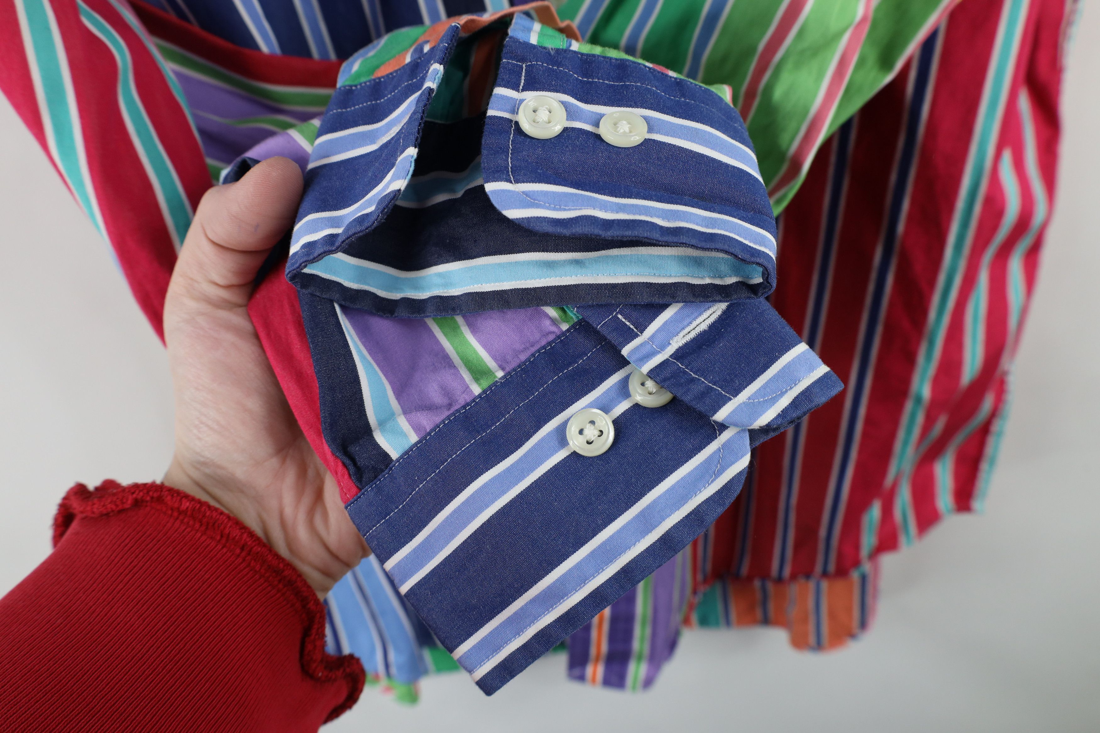 Polo Ralph Lauren Vintage 90s Ralph Lauren Rainbow Striped Button Down Shirt Size US M / EU 48-50 / 2 - 7 Thumbnail
