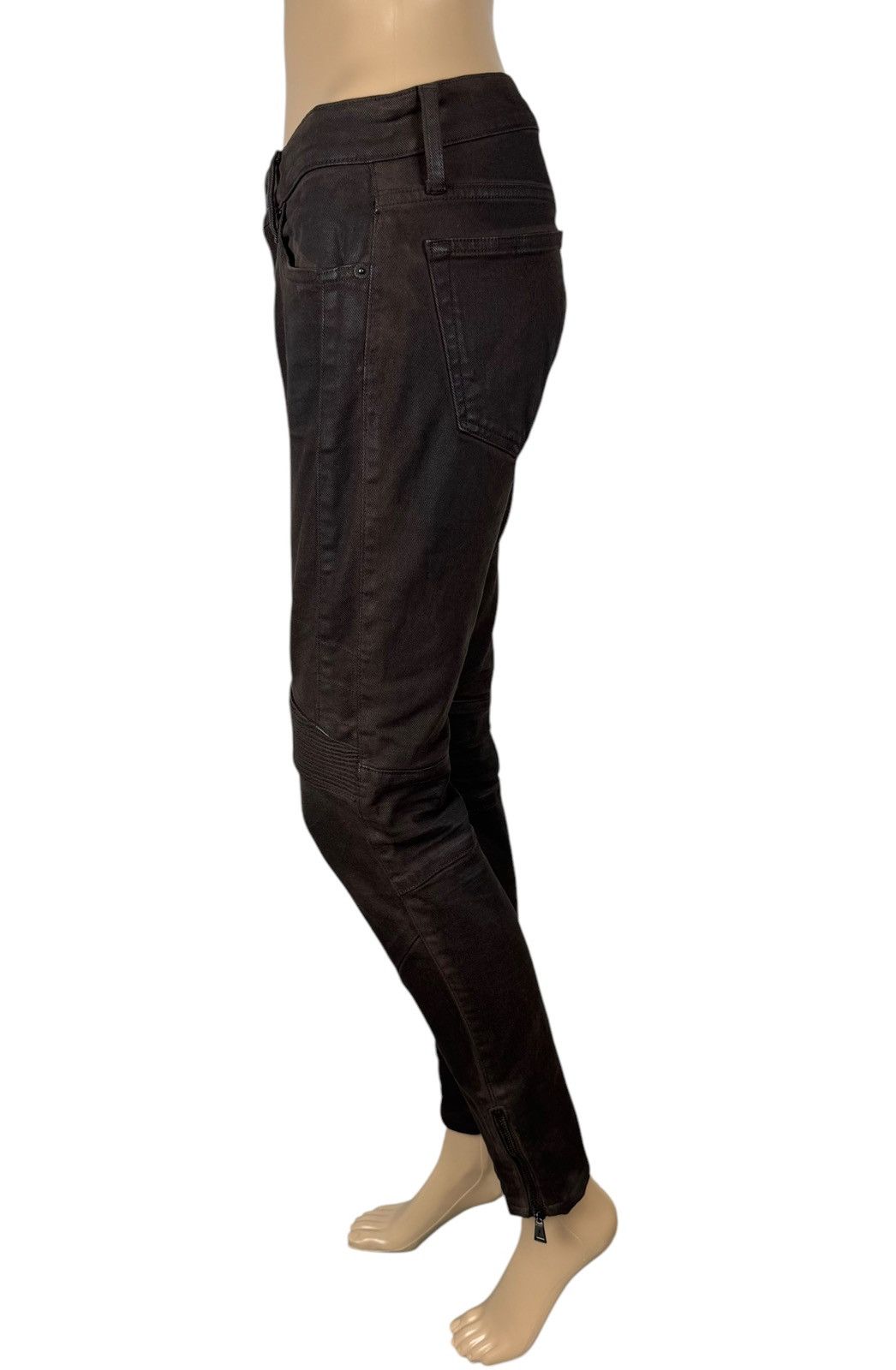 Polo Ralph Lauren Polo Ralph Lauren Waxed Jeans Biker Ankle Zip size 27 Size 27" / US 4 / IT 40 - 6 Thumbnail