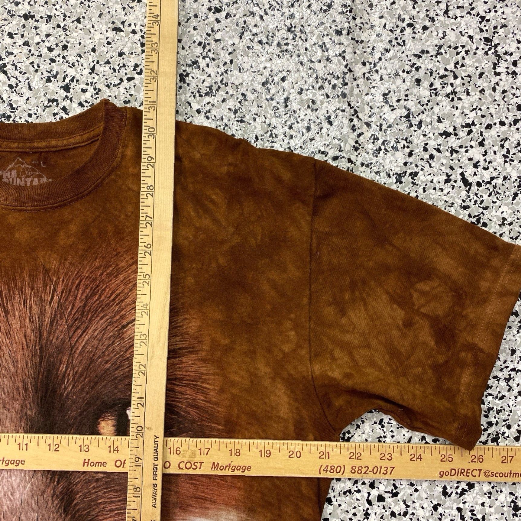 The Mountain The Mountain Big Face Graphic Red Fox Tie Dye T Shirt Mens Large Brown Size US L / EU 52-54 / 3 - 3 Thumbnail