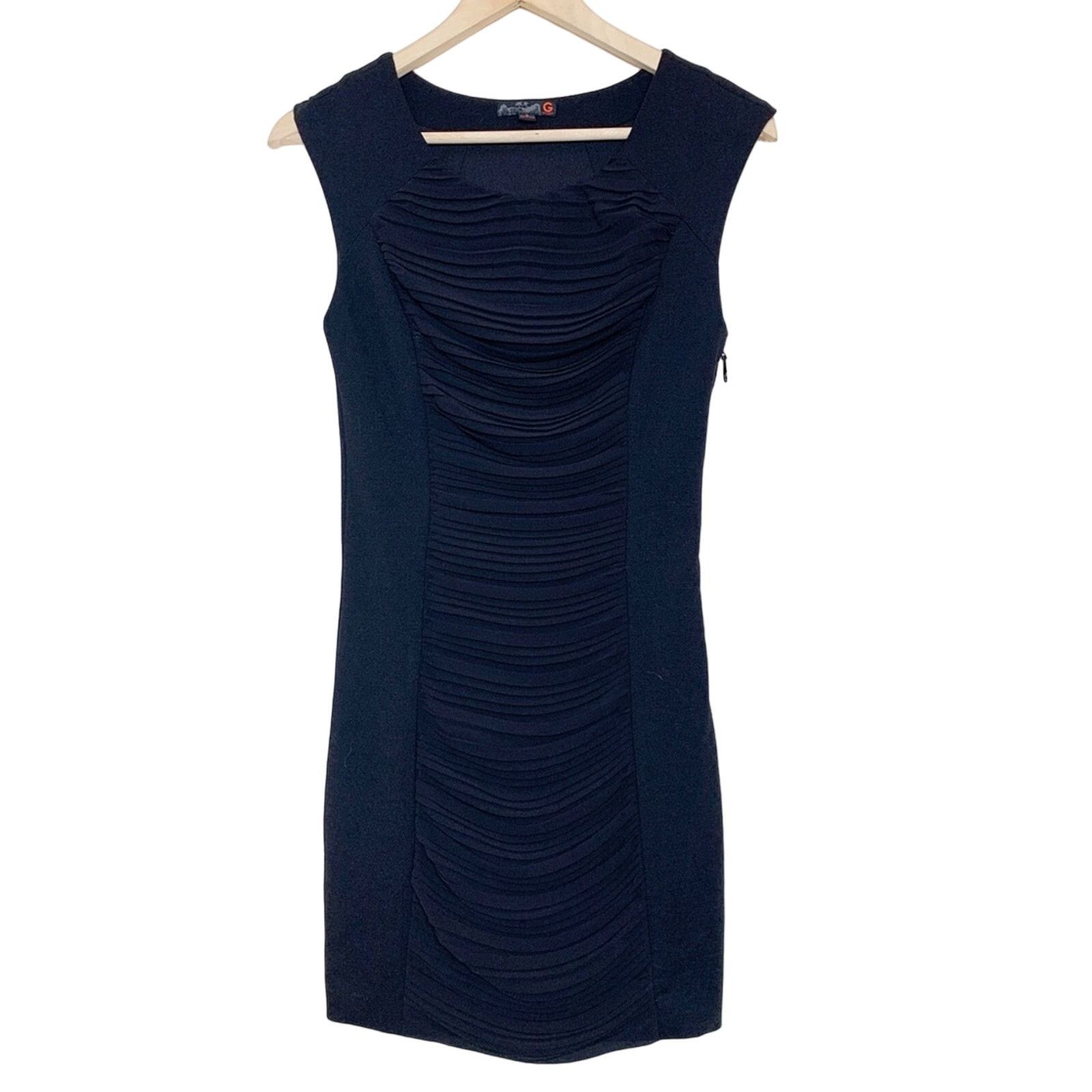 Guess Guess Black Front Gathered Panel Body Con Dress Womens Small Size S / US 4 / IT 40 - 1 Thumbnail