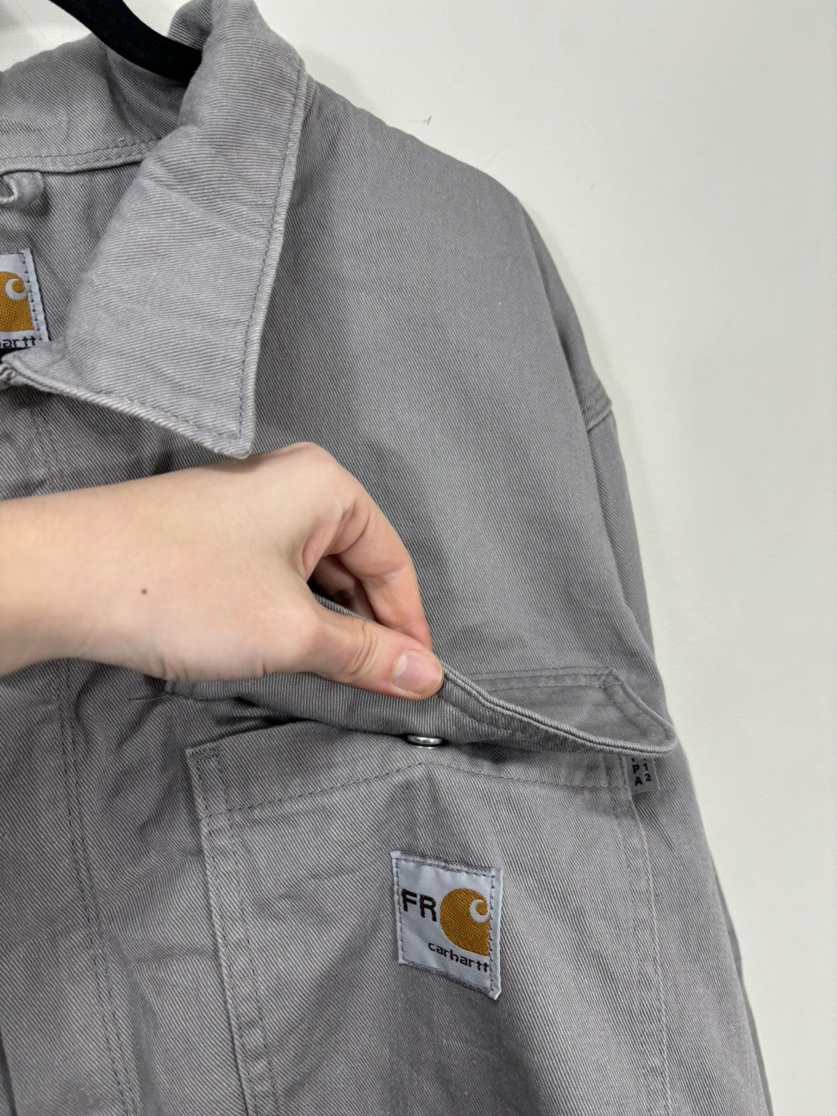 Carhartt Vintage Carhartt FR Gray USA Workwear Boxy Cropped Jacket Size US XL / EU 56 / 4 - 8 Thumbnail
