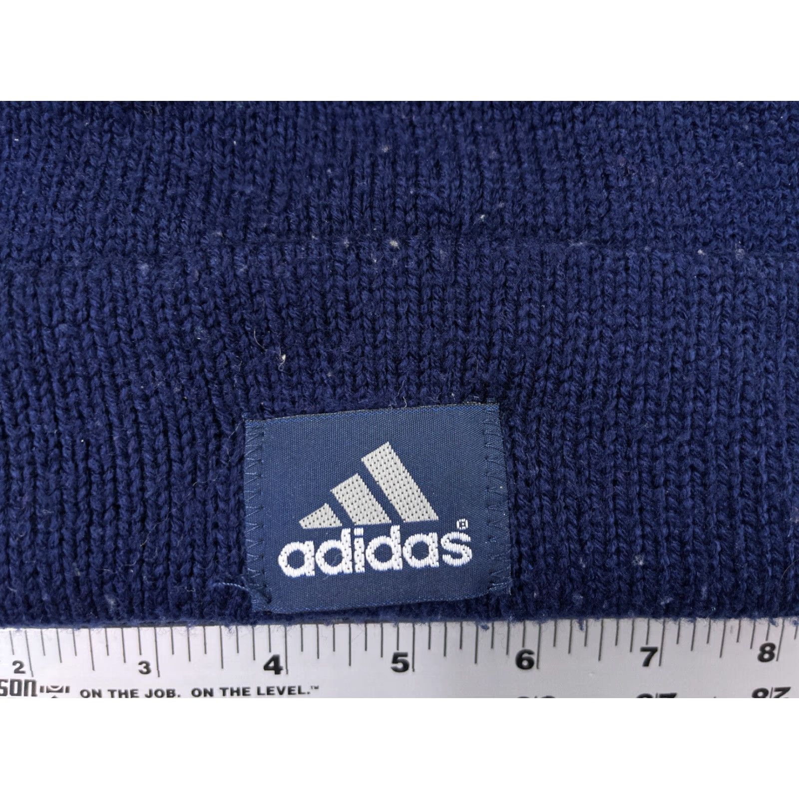 Adidas Adidas Beanie Hat Adult One Size Blue Knit 100% Acrylic Winter Snow Ski Men Beanie Accessories Size ONE SIZE - 2 Thumbnail