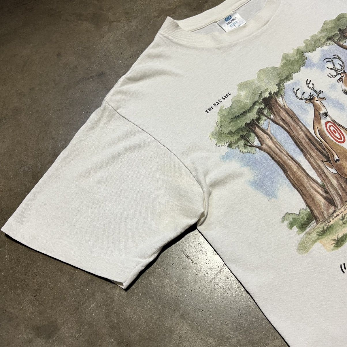 Vintage Vintage The Far Side Humor Comic T Shirt Birthmark 80s USA Size US L / EU 52-54 / 3 - 6 Thumbnail