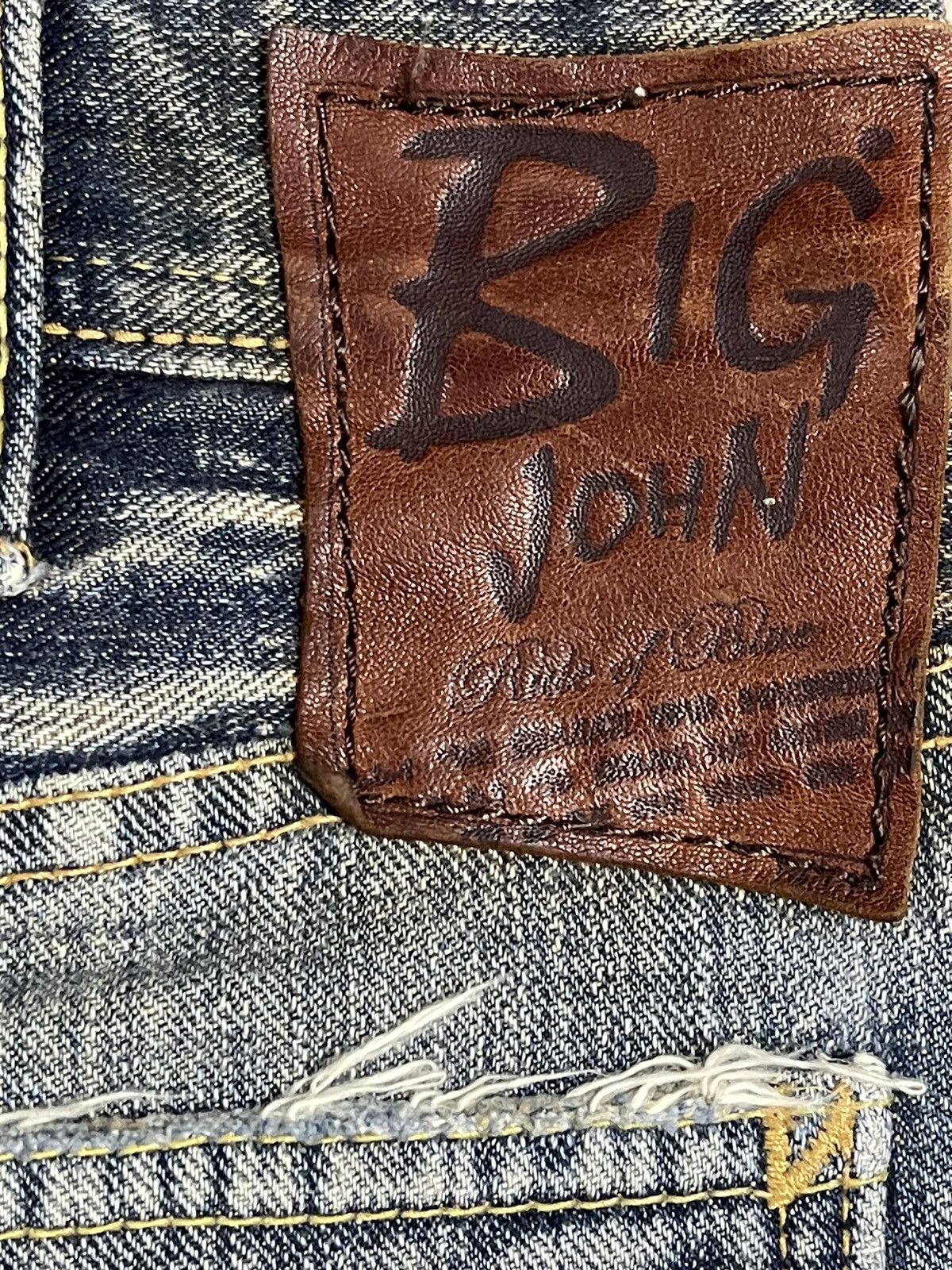 Big John Vintage Big John Blue Faded Wash Style Flare Jeans Size US 32 / EU 48 - 9 Thumbnail