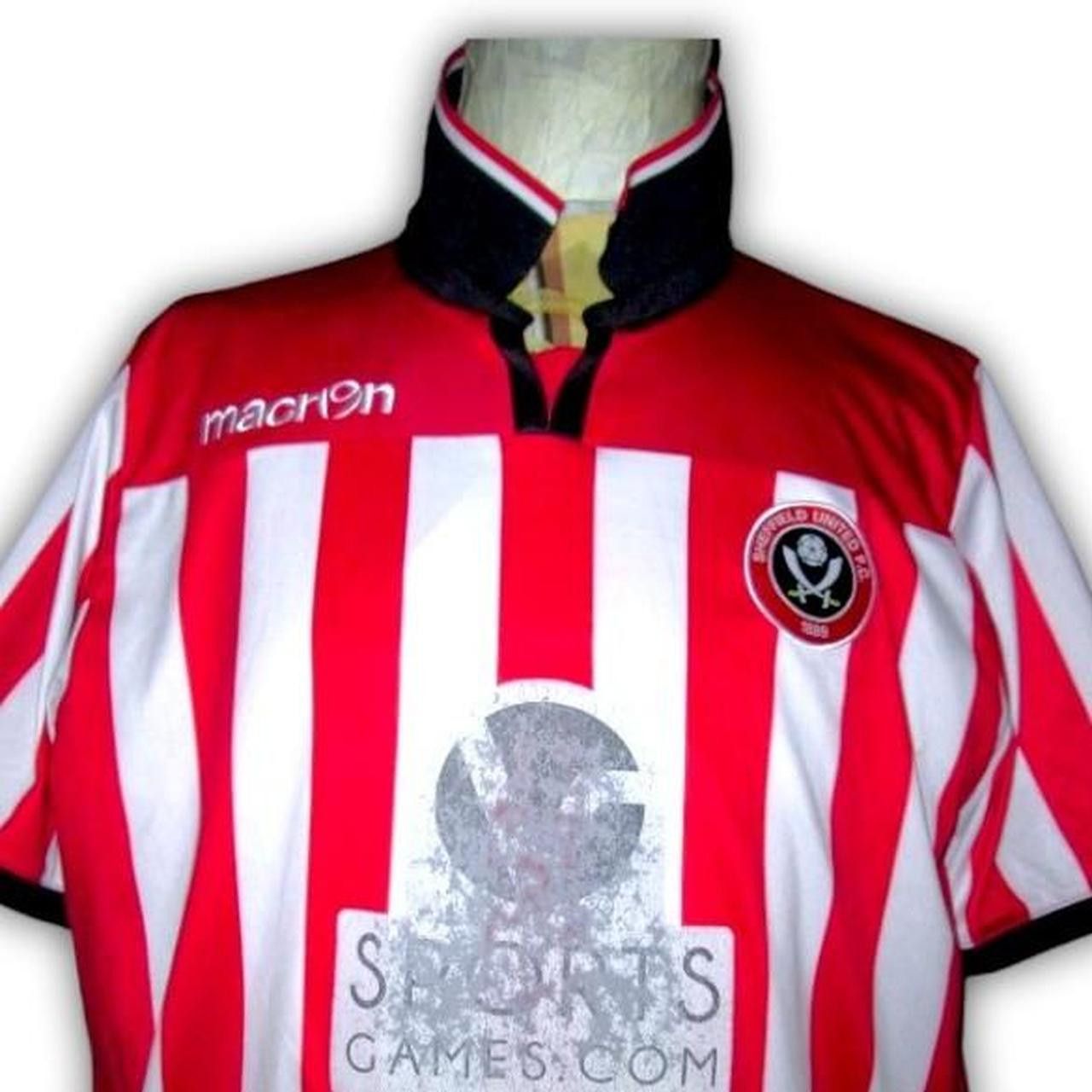 Macron Sheffield united 2013 2014 Home shirt jersey Size US XL / EU 56 / 4 - 1 Thumbnail