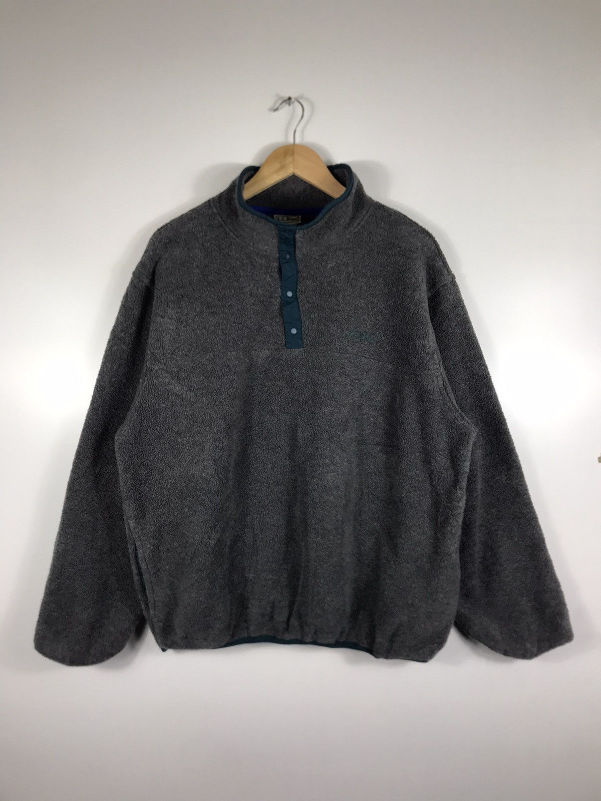 L.L. Bean × Vintage ⚡️Vintage LL.Bean Pullover Fleece Sweatshirt Size US L / EU 52-54 / 3 - 1 Thumbnail