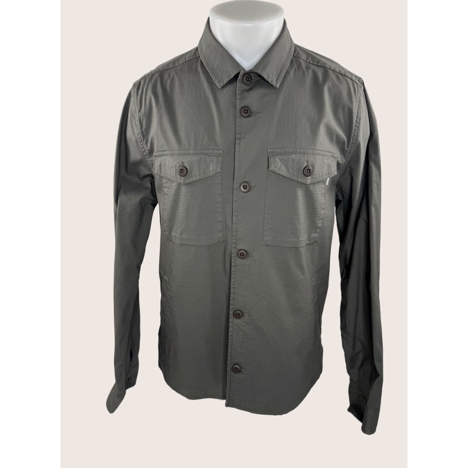 Vuori VUORI - Lightweight Mens L Rip Stop Jacket - Oregano, Cotton Blend, Regular, - Jacket Size US L / EU 52-54 / 3 - 1 Thumbnail