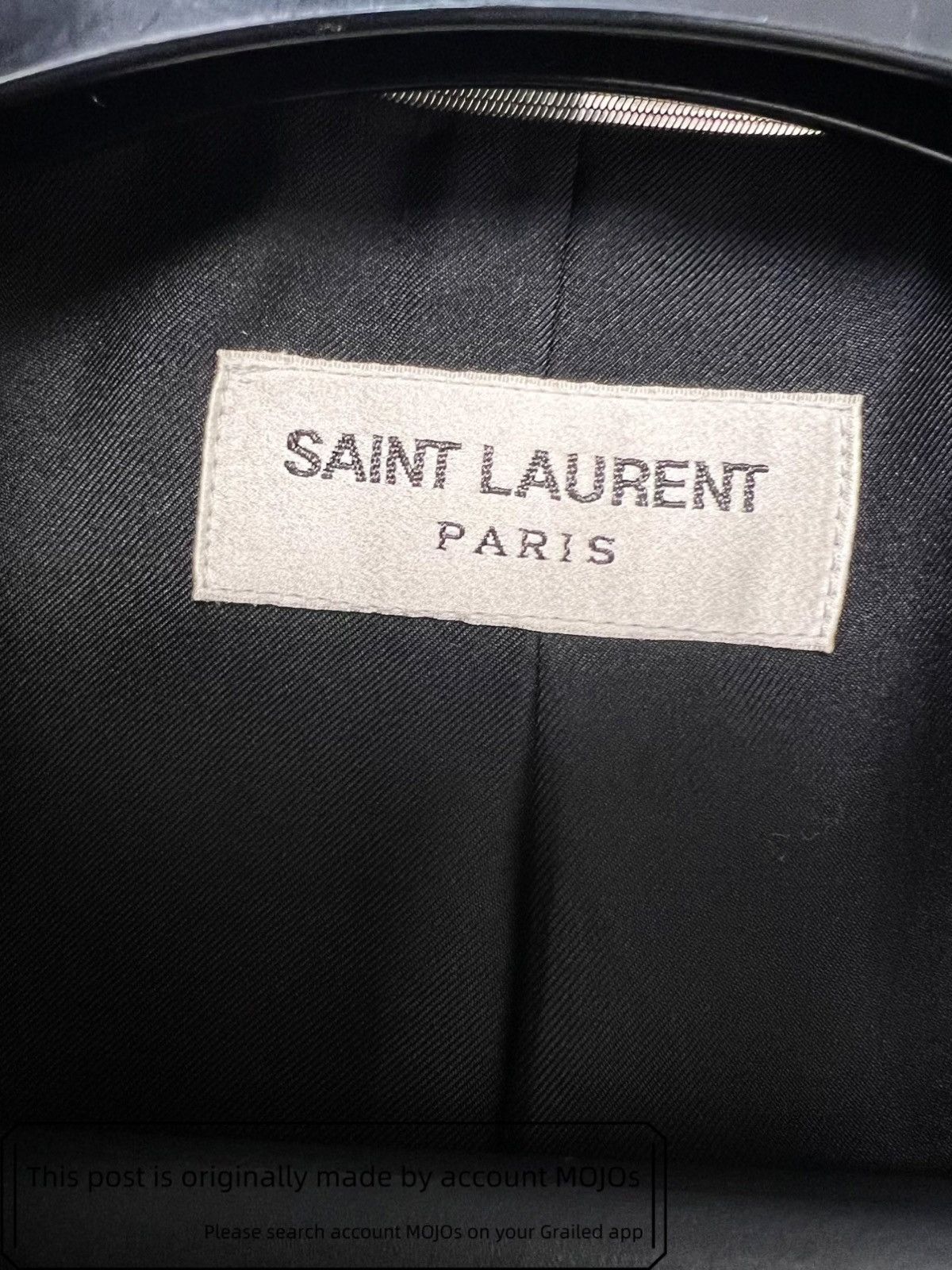 Saint Laurent Paris Sz 46 Saint Laurent Paris 19SS Golden Logo Stitch Blazer Size US S / EU 44-46 / 1 - 3 Thumbnail