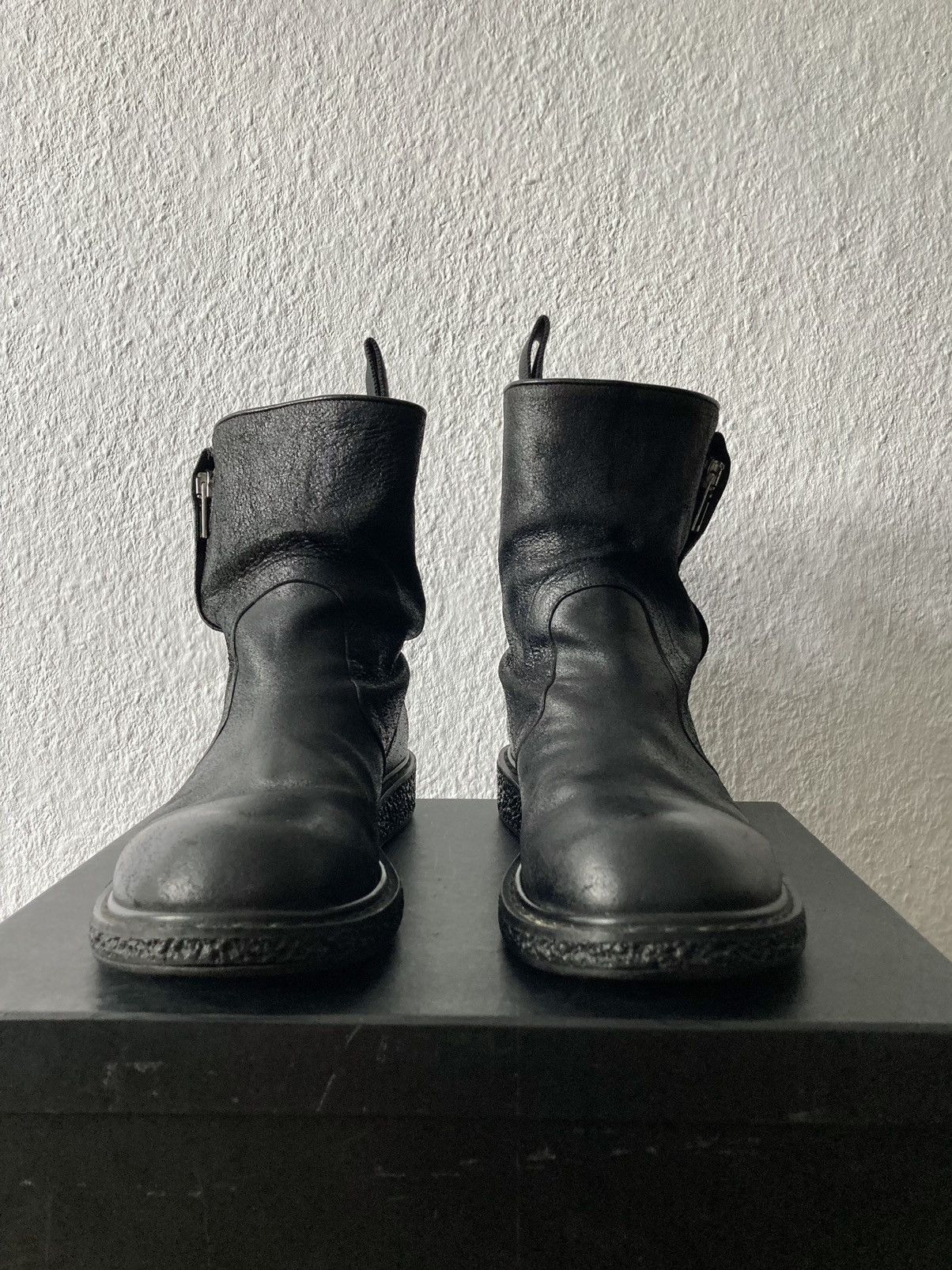 Rick Owens F/W 09 "CRUST" Blistered Lamb Leather Cargo Creeper IT43,5 Size US 10.5 / EU 43-44 - 3 Thumbnail