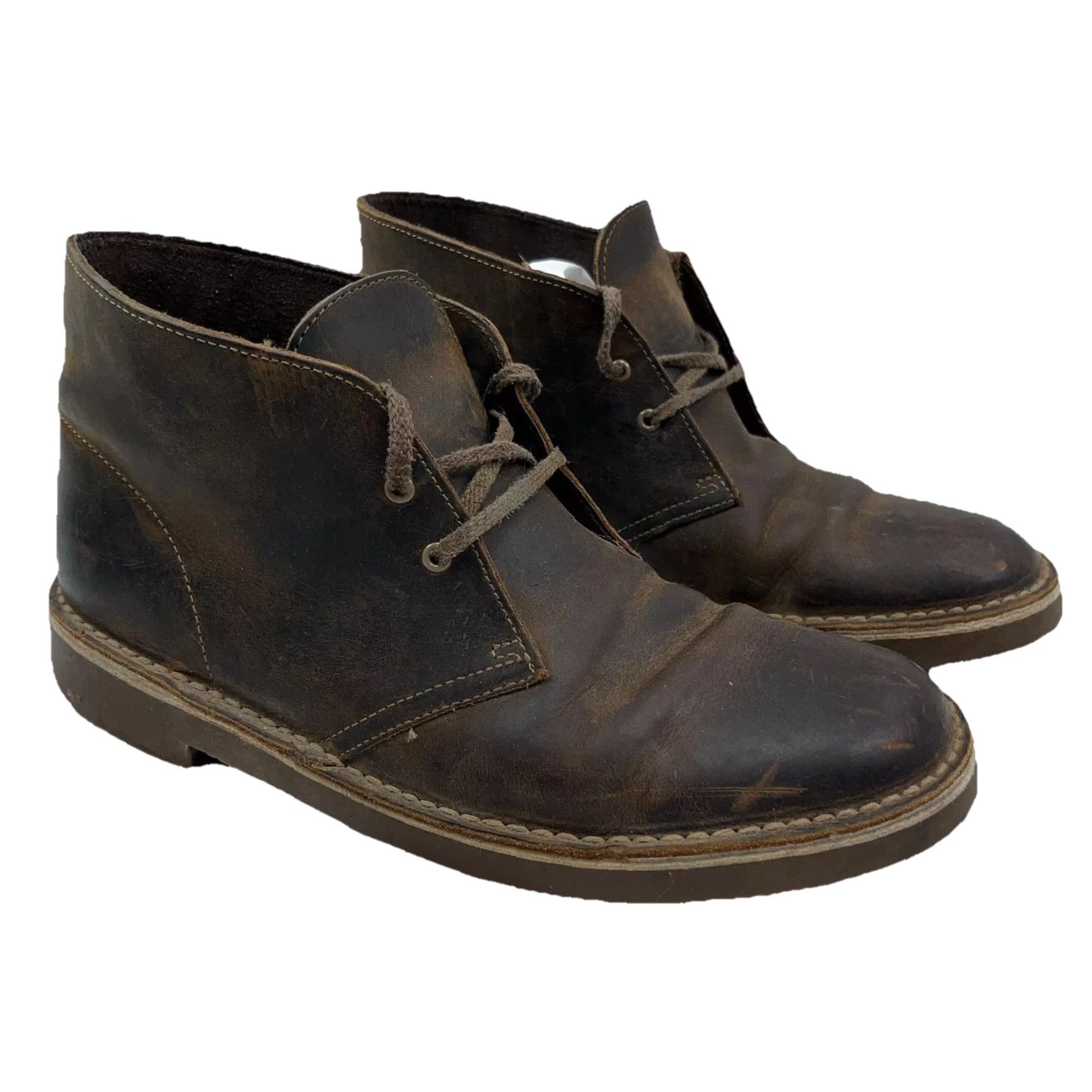 Clarks Clarks Bushacre 2 Chukka Ankle Boots Men 9 Brown Leather Lace Up Size US 9 / EU 42 - 2 Thumbnail