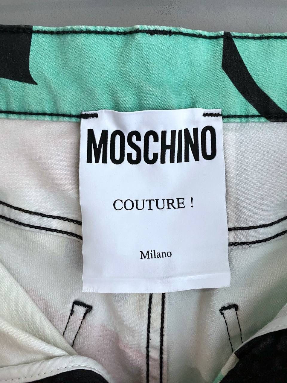 Designer × Moschino RARE MOSCHINO COUTURE Multicolor Print Men's Pant, W34 / L30 Size US 34 / EU 50 - 17 Thumbnail
