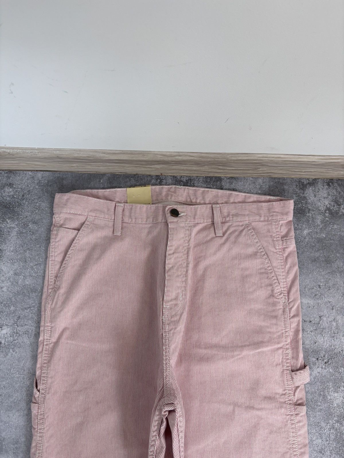 Carhartt Wip Carhartt WIP W’ Endeavor Pants NWT Carpenter Pink/White Size 29" - 5 Thumbnail