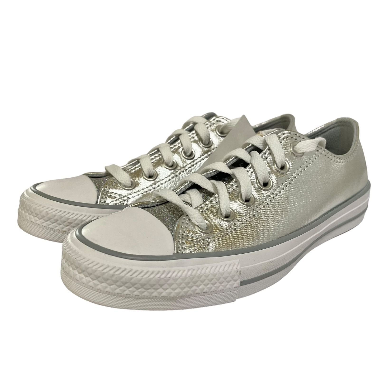 Converse NWT Converse Chuck Taylor All Star Silver Low Top Sneakers Size US 6.5 / IT 36.5 - 2 Thumbnail