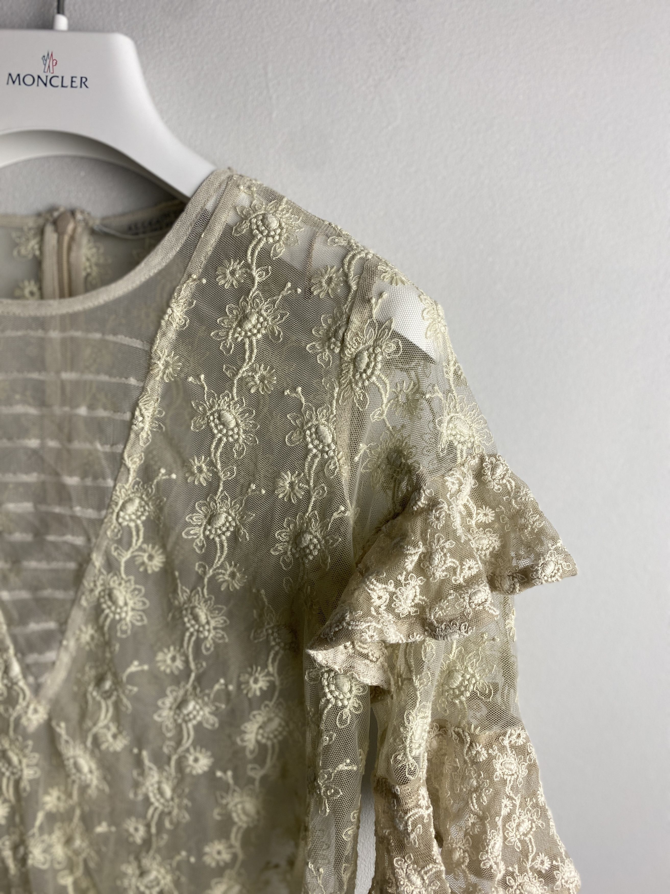 Allsaints Allsaints Henrietta lace top nylon blouse t-shirt Size XS / US 0-2 / IT 36-38 - 2 Thumbnail