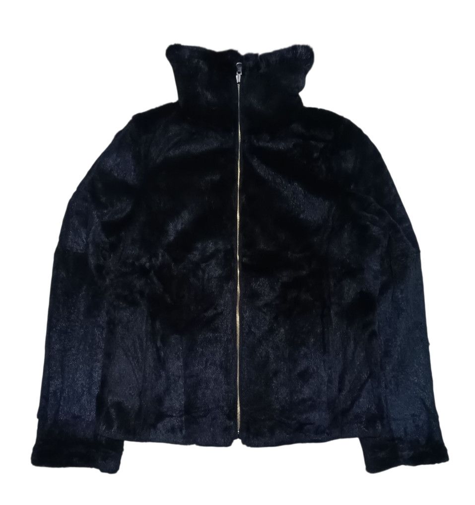 If Six Was Nine DAS.IST Hairy black skin Leather Jacket Size M / US 6-8 / IT 42-44 - 2 Thumbnail