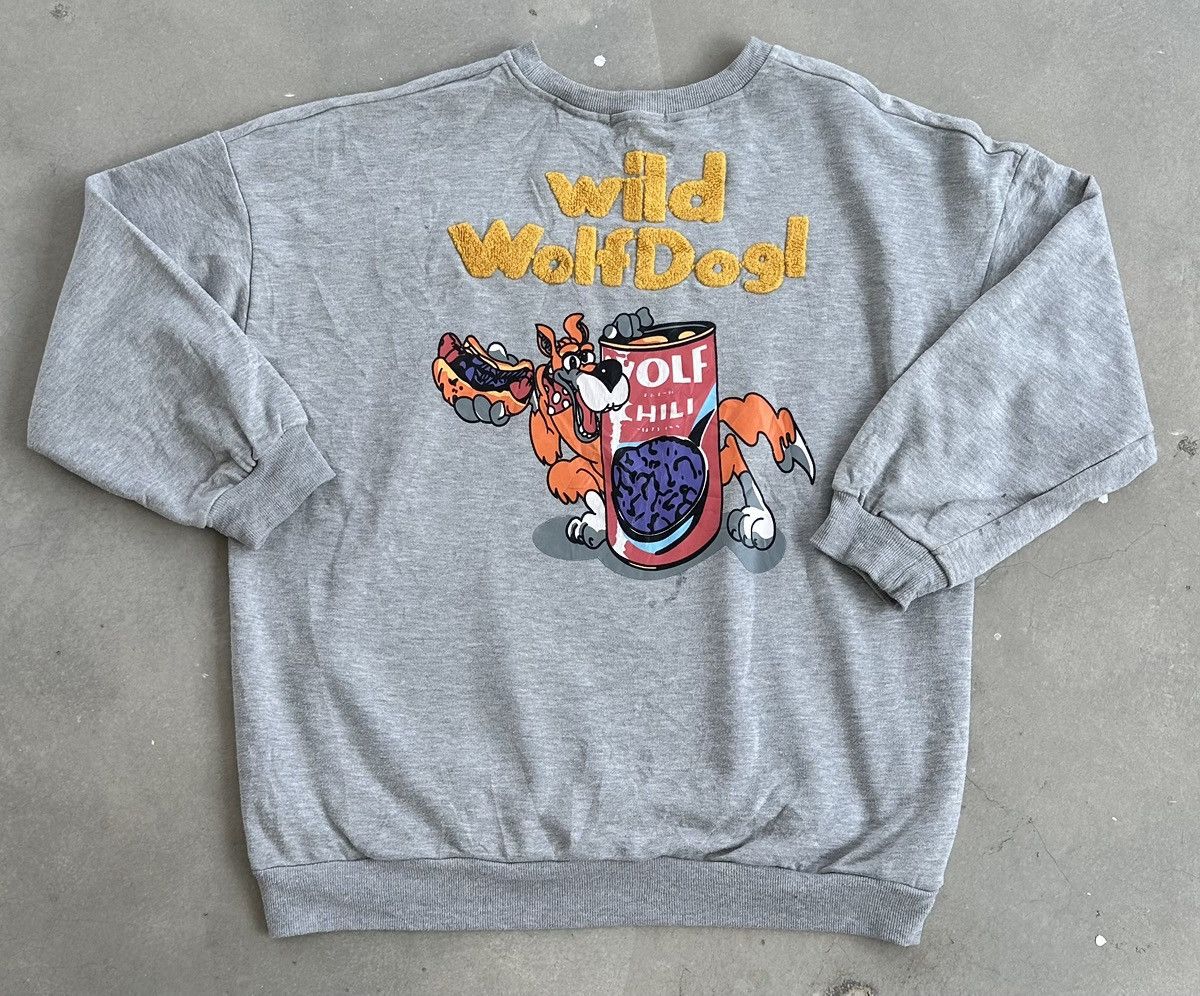 Vintage WILD WOLFDOG CREWNECK Size US XL / EU 56 / 4 - 1 Thumbnail