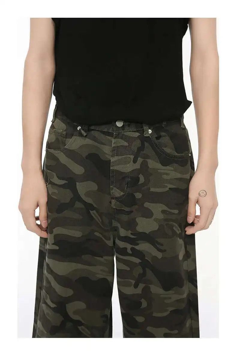 Japanese Brand Baggy Camo Jeans Asian Style Size US 34 / EU 50 - 5 Thumbnail