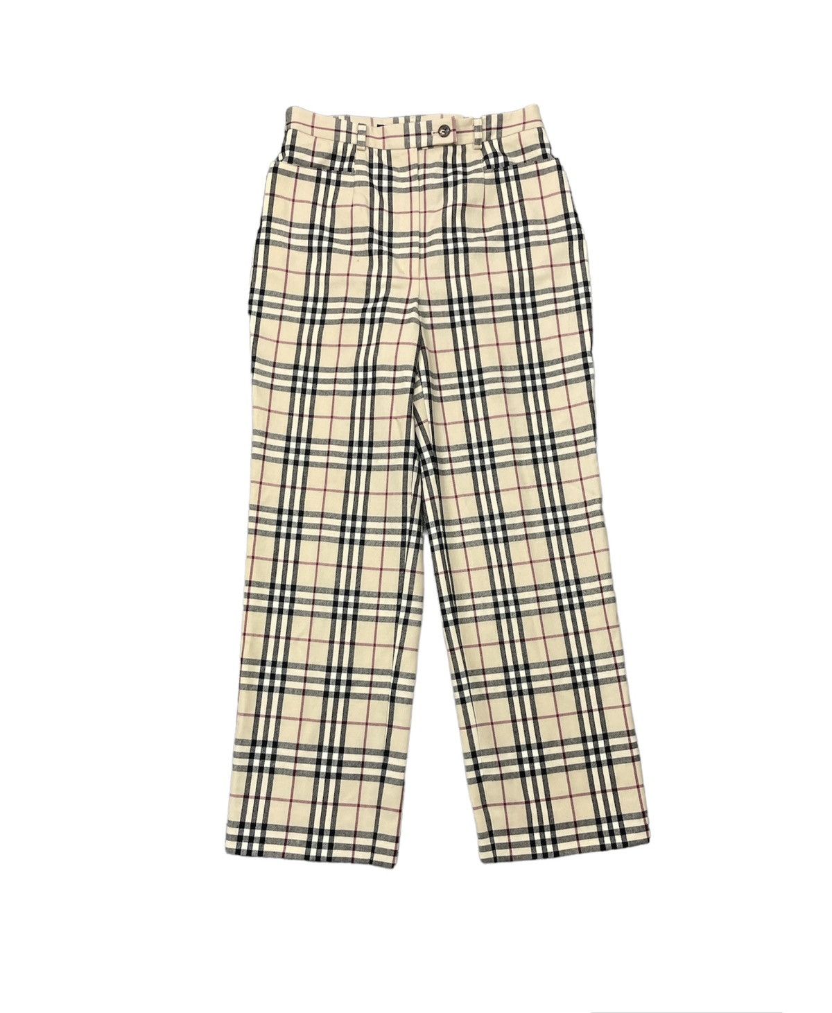 Vintage Burberry Nova Check Pant Waist 28