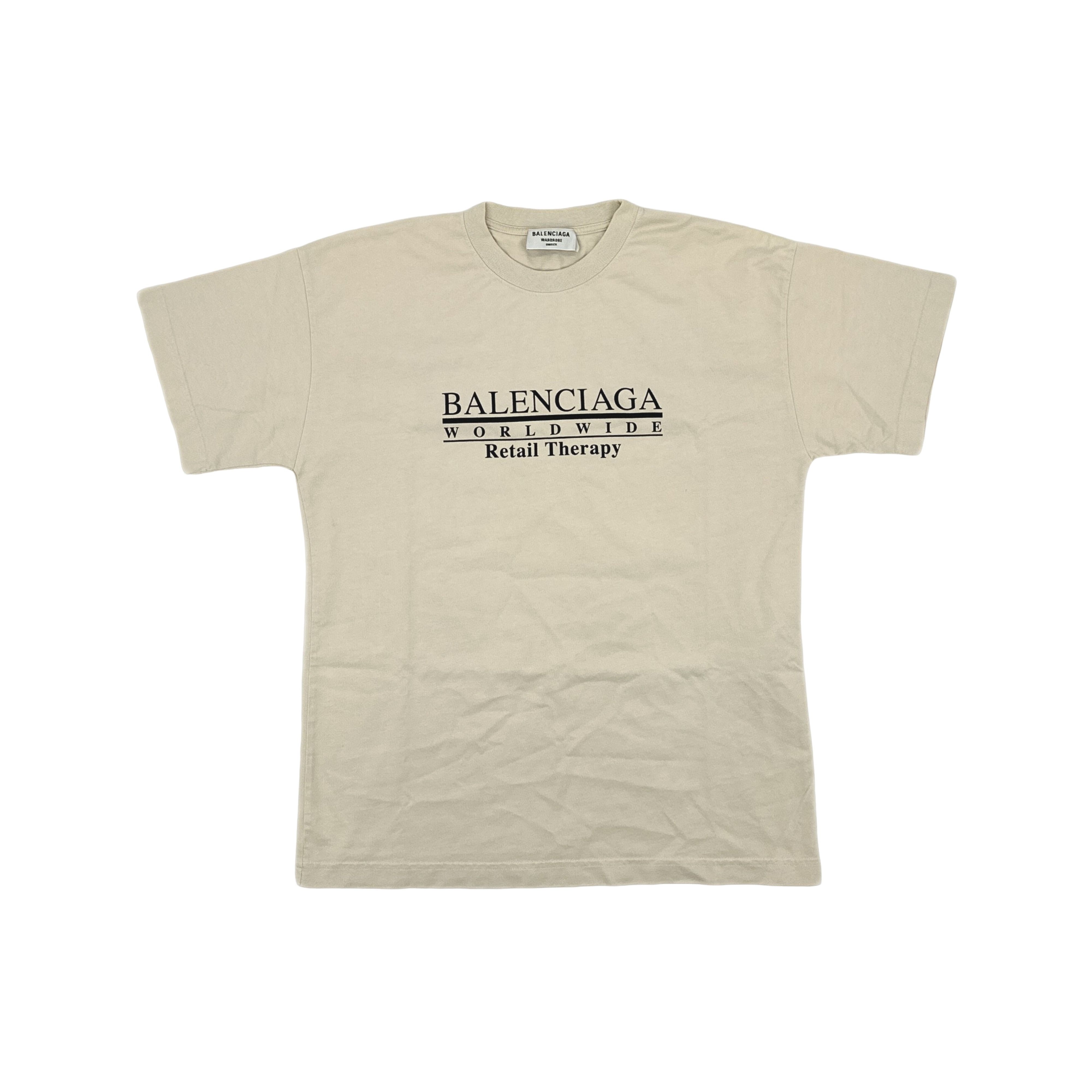 Balenciaga Balenciaga Retail Therapy Graphic T-Shirt S Size S / US 4 / IT 40 - 1 Thumbnail