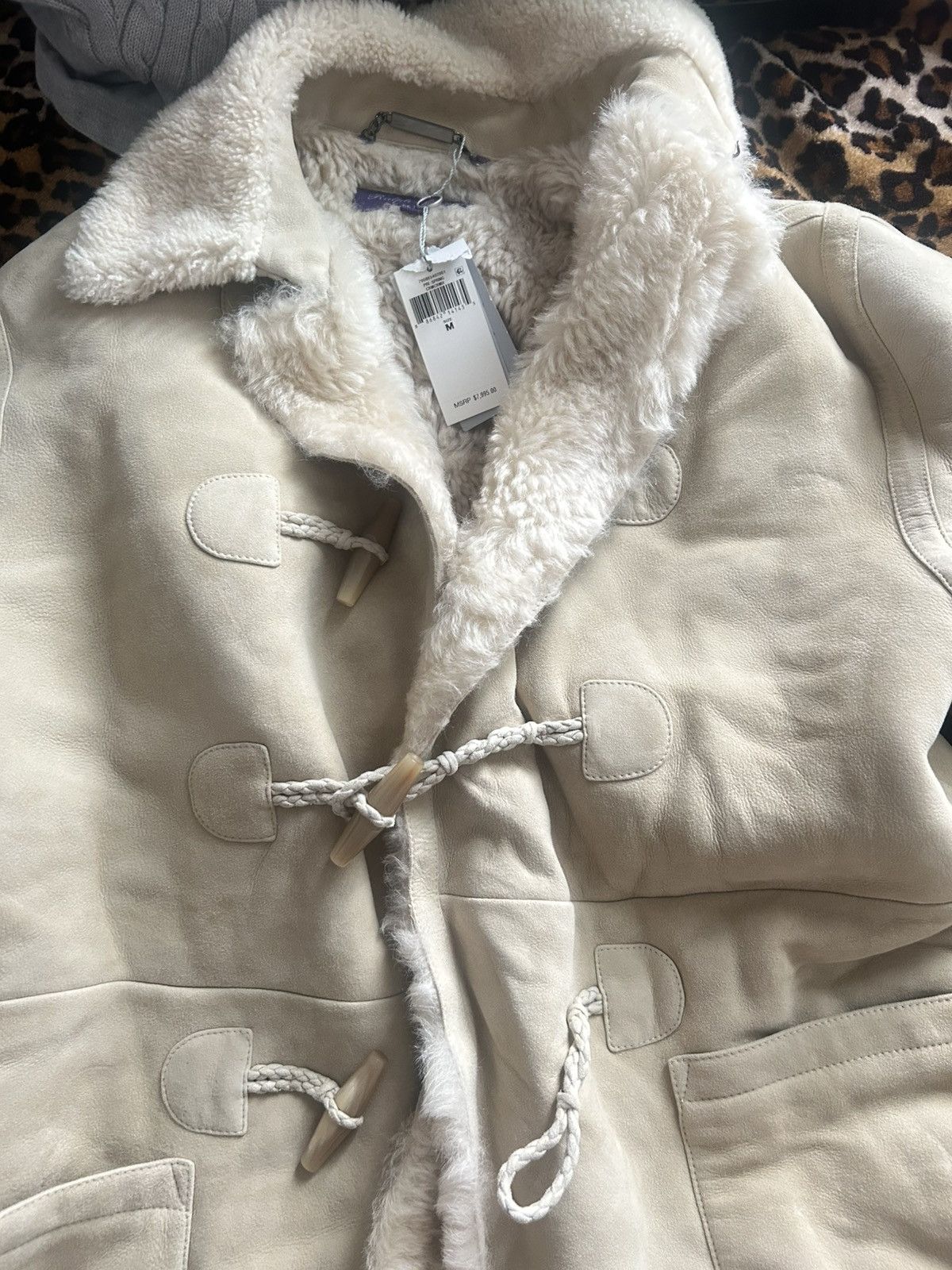 Ralph Lauren Purple Label Cream Ralph lauren purple label luxury furry trench coat Size M / US 6-8 / IT 42-44 - 3 Thumbnail