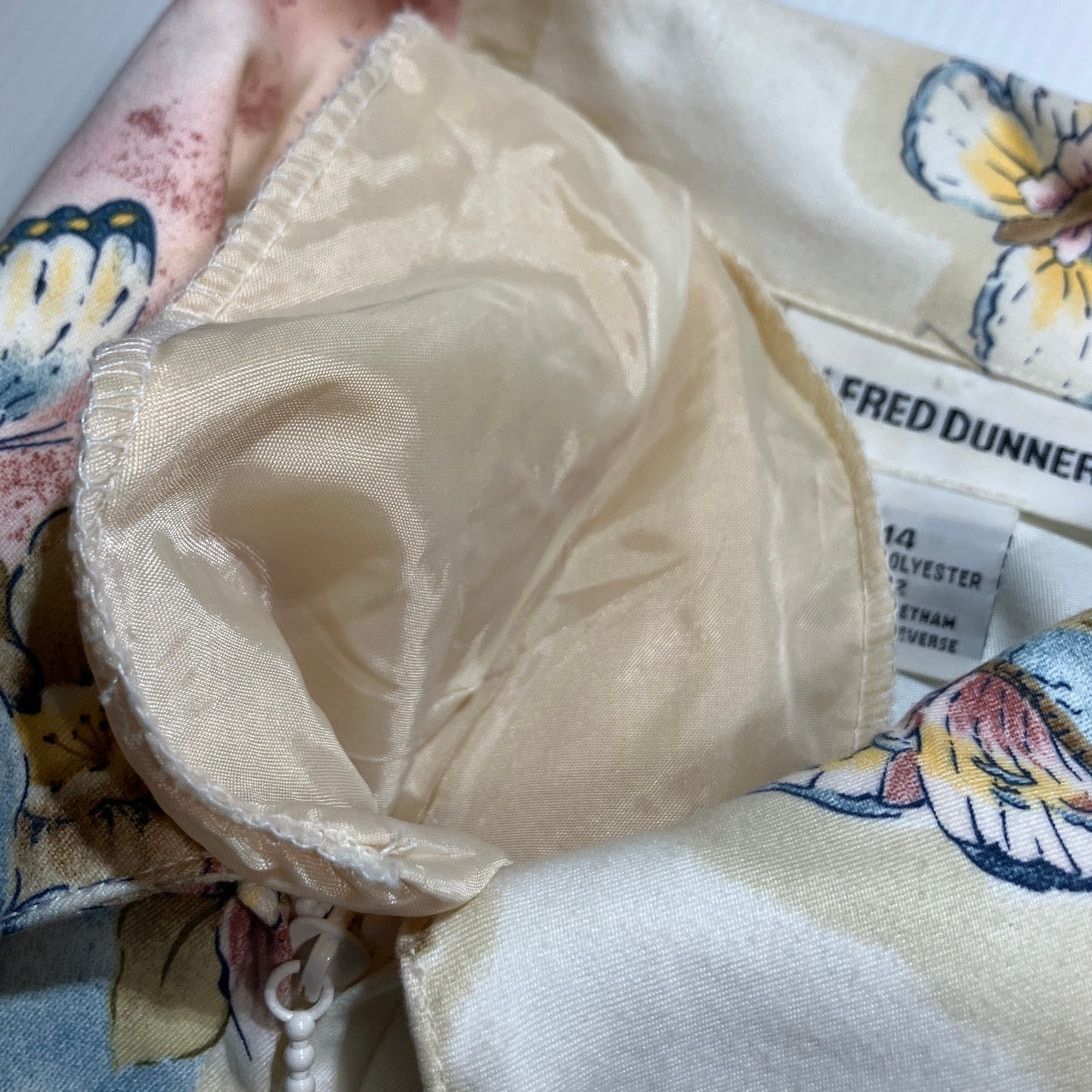 Other Alfred Dunner Vintage Butterfly Pastel Women Jacket 14 Size XL / US 12-14 / IT 48-50 - 8 Thumbnail