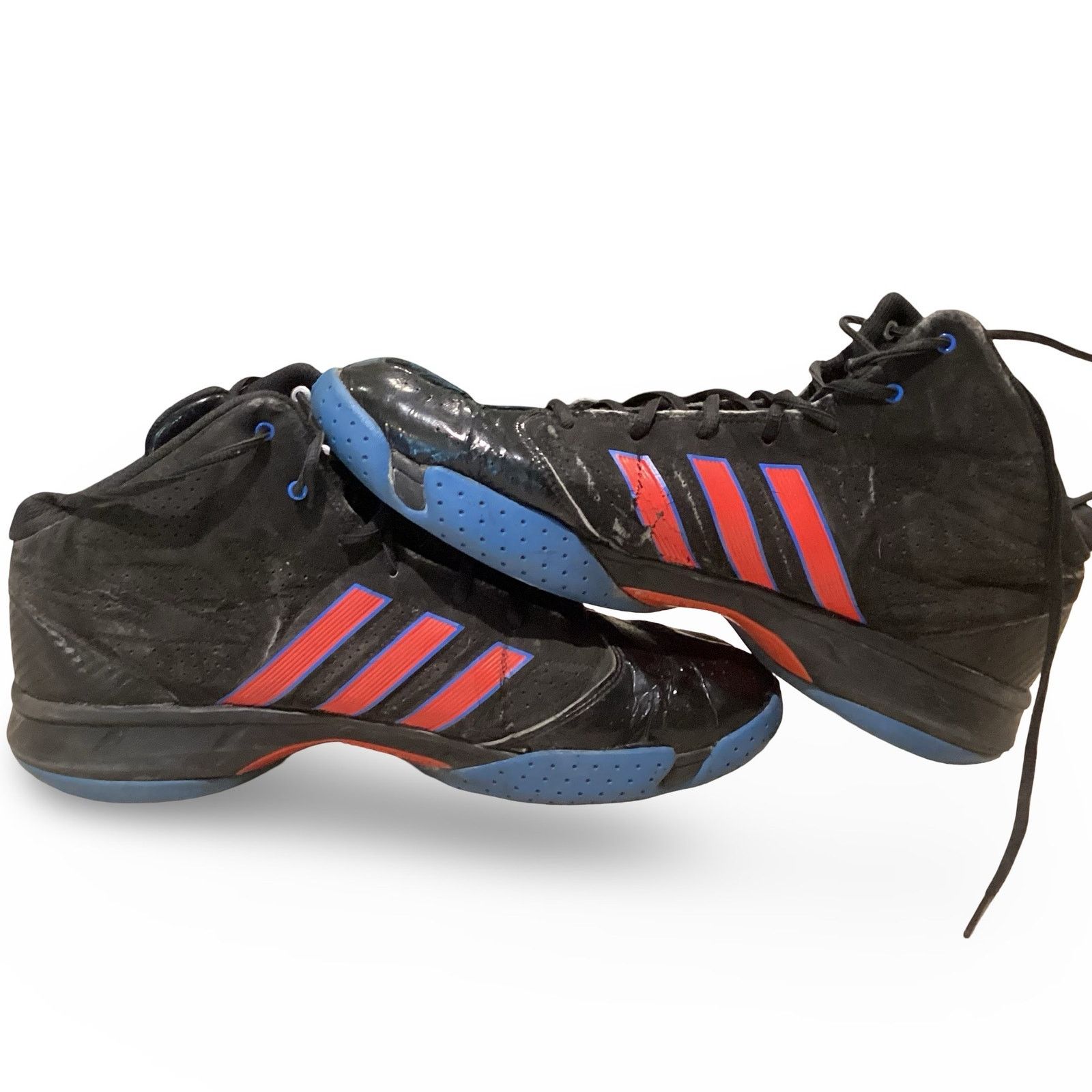 Adidas Adidas Cross 'Em 2 Black/Red/Blue Mens Basketball Shoes Size US 13 / EU 46 - 9 Thumbnail