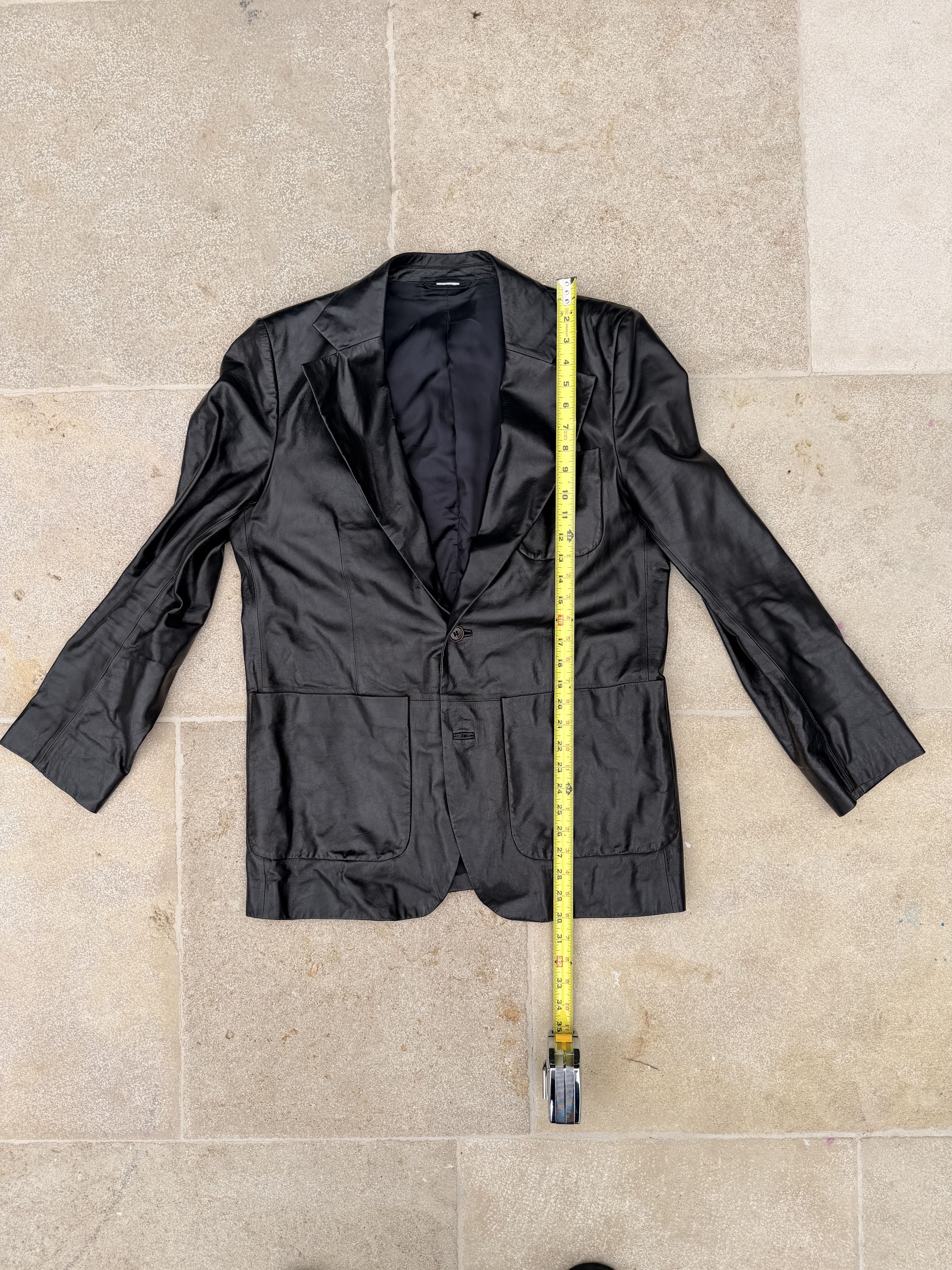 Acne Studios Acne Studios Leather Blazer (Size EU 48 / US M) Size 38R - 3 Thumbnail