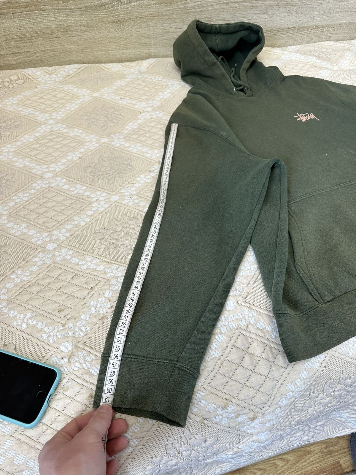 Stussy 🔥 Stussy Vintage Big Logo Washed Faded Hoodie Sweatshirt Y2K Size US M / EU 48-50 / 2 - 13 Thumbnail