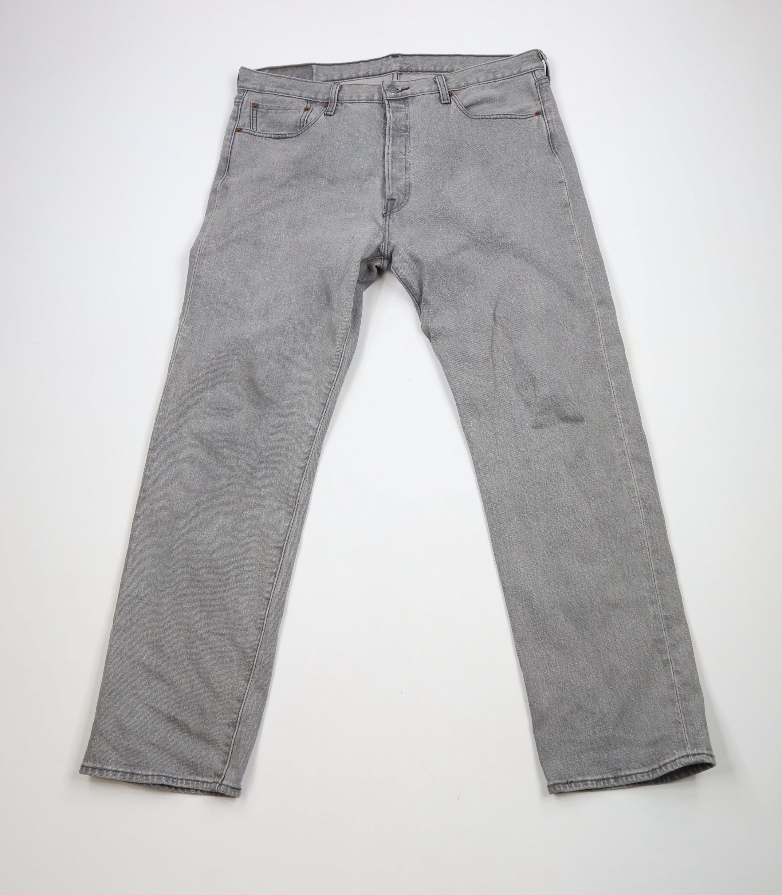 Levi's × Vintage Vintage Y2K Levis 501xx Button Fly Original Fit Jeans Gray Size US 36 / EU 52 - 1 Thumbnail