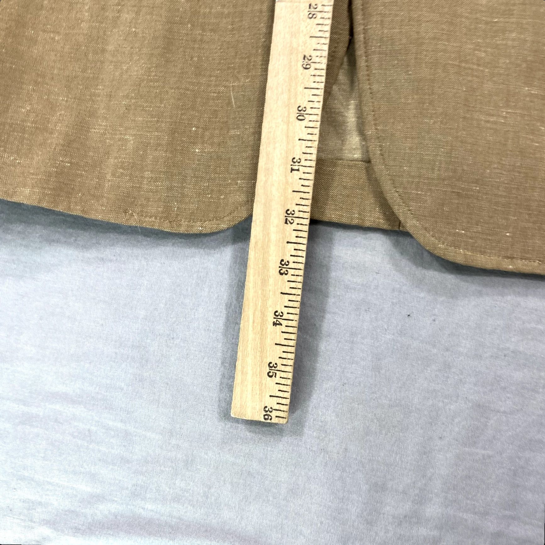 Vintage VINTAGE Kilburne and Finch Blazer Mens Large Khaki Linen Blend Single-Breasted Jacket Size 42R - 6 Thumbnail