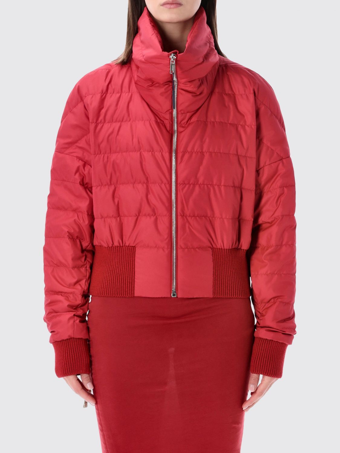 Moncler Moncler Jacket Woman Red Size S / US 4 / IT 40 - 1 Thumbnail