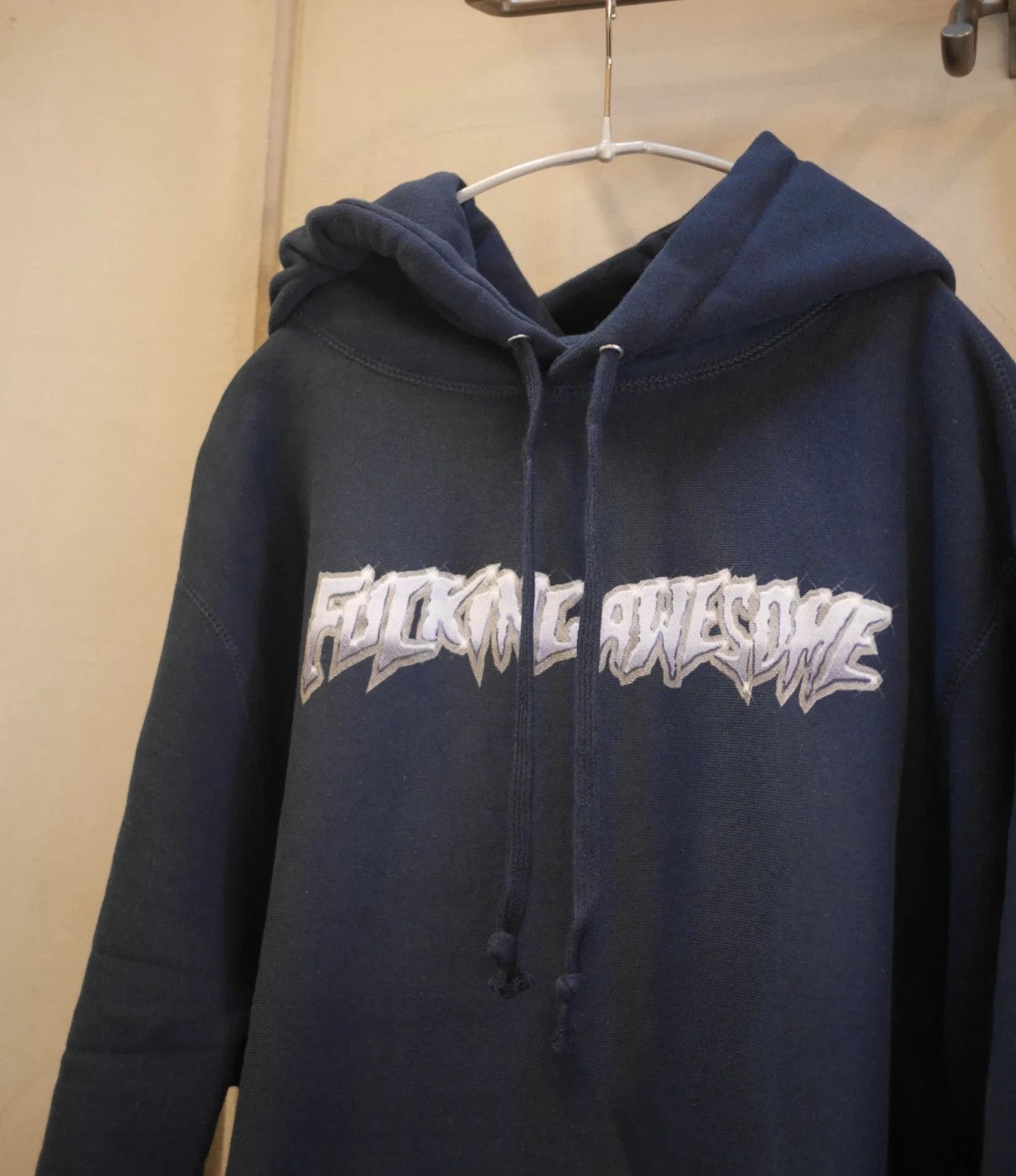 Fucking Awesome FA SUPREME JASON DILL Chrome HOODIE NAVY PULLOVER HOODED Size US M / EU 48-50 / 2 - 2 Thumbnail