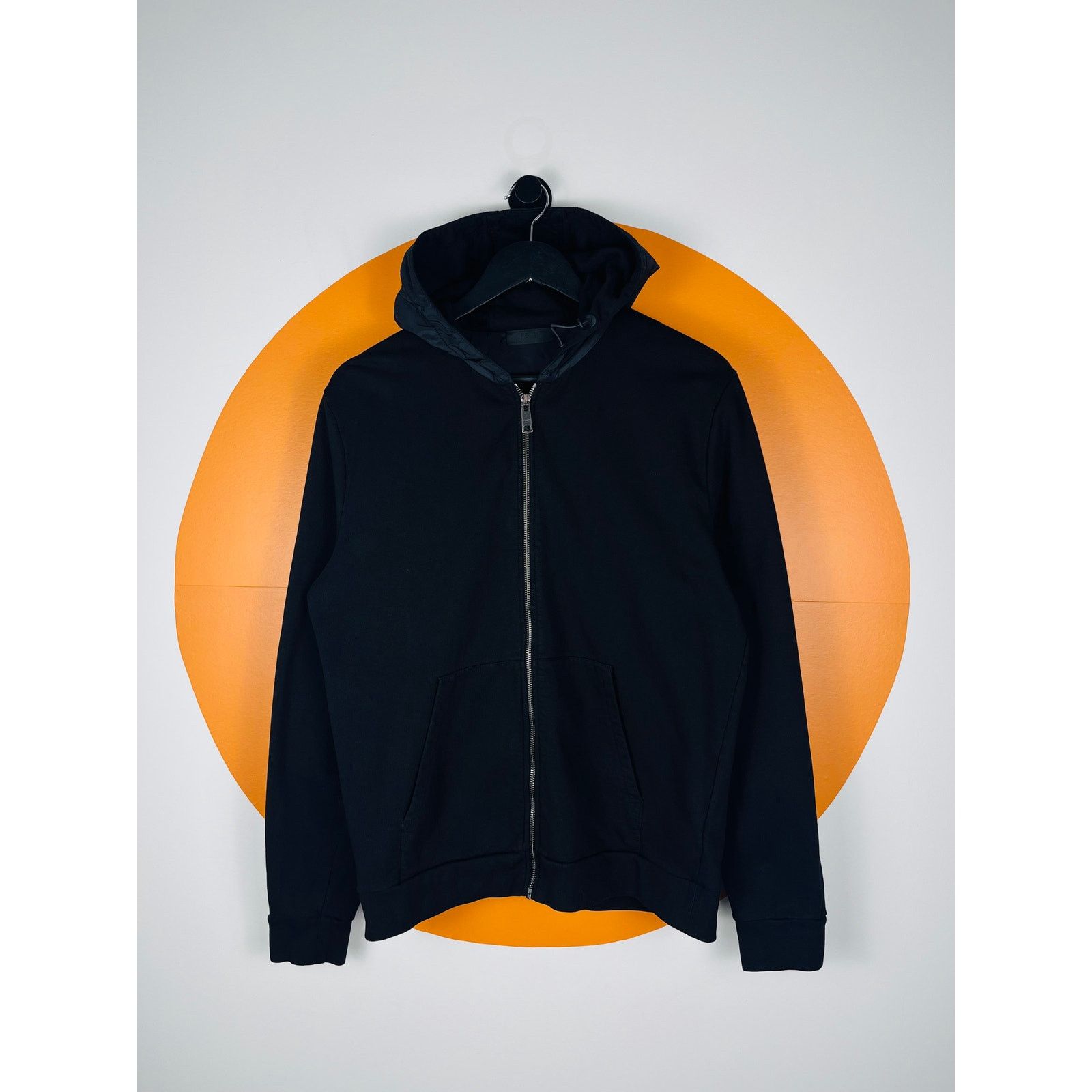 Prada PRADA SPORT FULL ZIP HOODIE WITH NYLON HOOD | Grailed