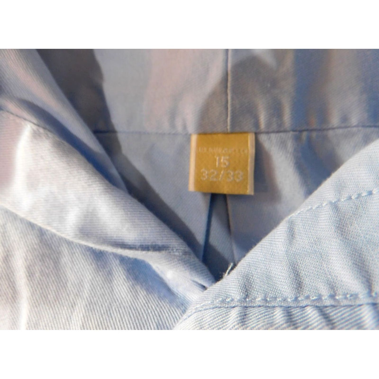 Michael Kors Michael Kors Mens Shirt 15 blue Cotton Dress Shirt Long Sleeve Button-Down Collar Regular Knit Non-Iron Office Modern Mens Regular Size 15 Blue Size US M / EU 48-50 / 2 - 5 Thumbnail