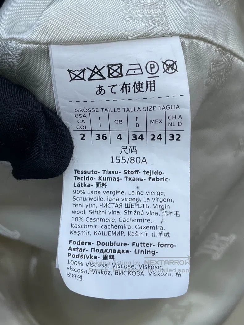 Max Mara Max Mara Milk White Double-breasted Wool Coat Size XS / US 0-2 / IT 36-38 - 5 Thumbnail