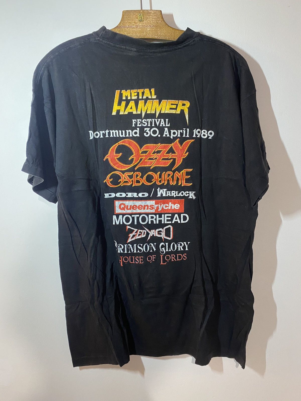 Band Tees × Vintage Vintage late 80s Metal Hammer motorhead Ozzy shirt Size US M / EU 48-50 / 2 - 6 Thumbnail